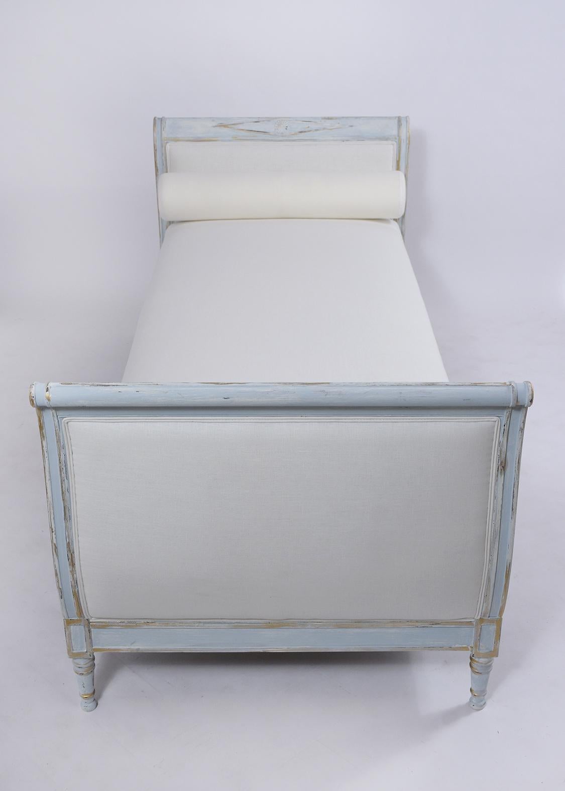 Early 20th Century Antique French Empire Painted Day Bed