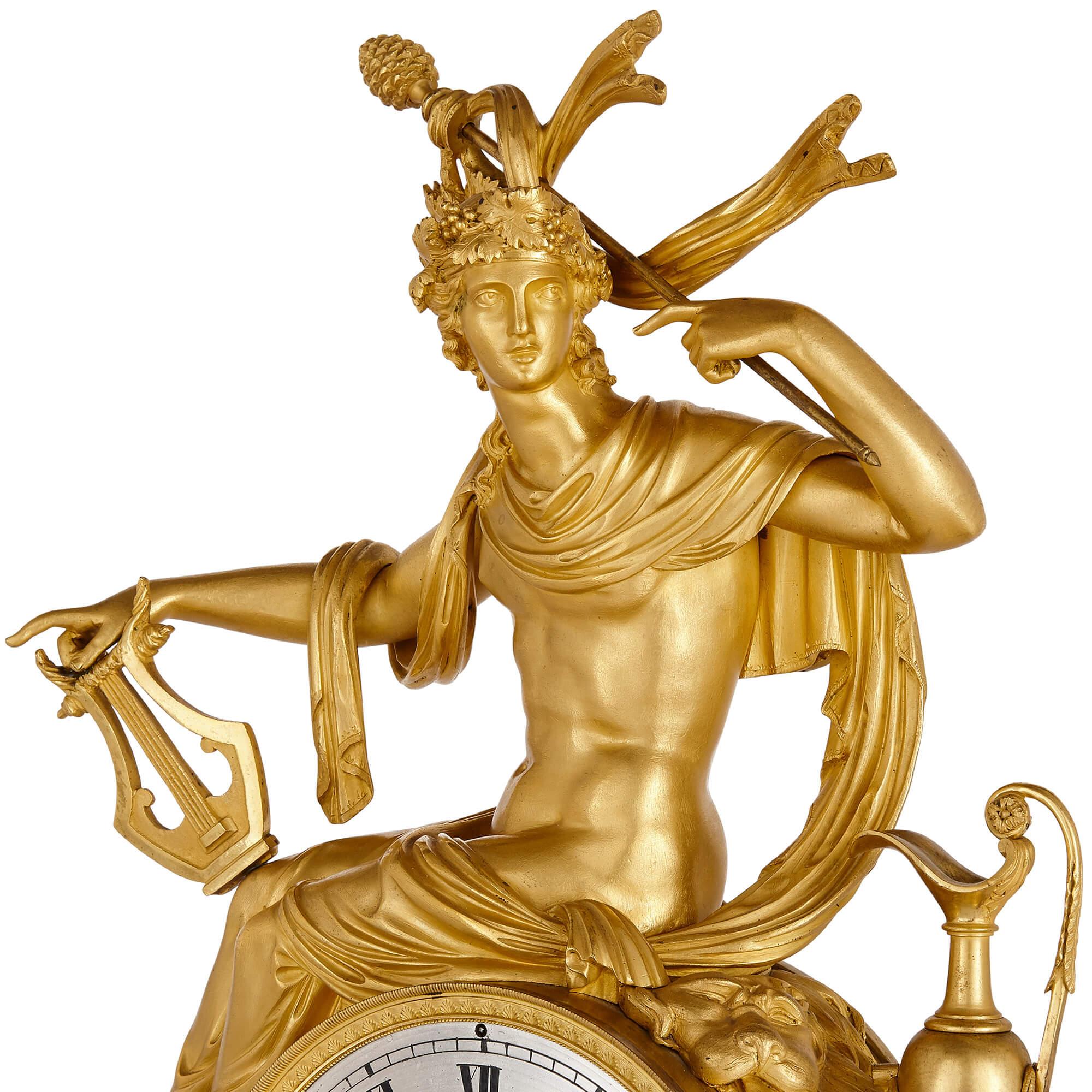 antique french bronze mantel clocks