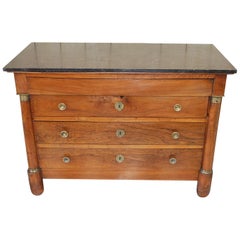 Antique French Empire period Walnut Commode /Chest of Drawers