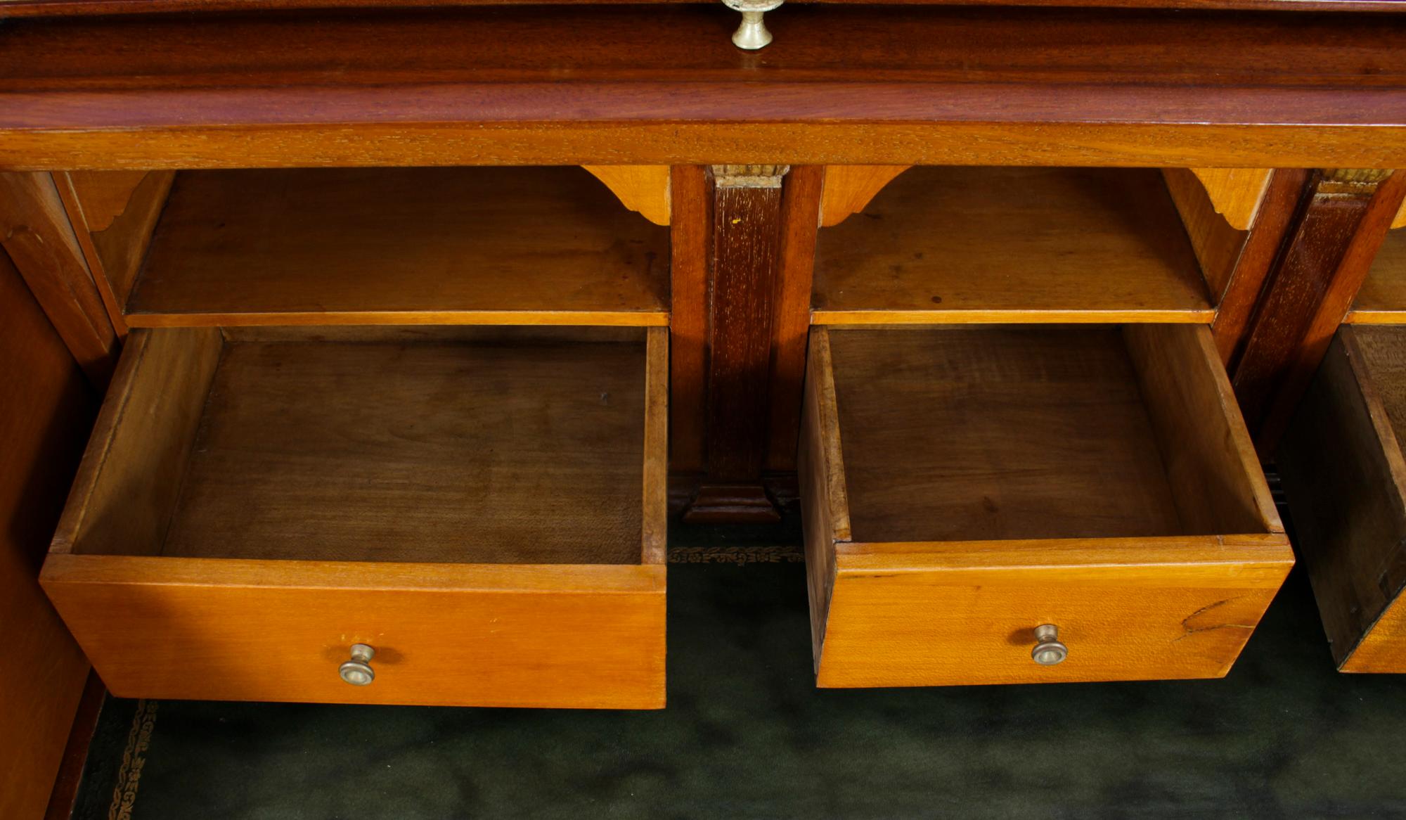 Ancien bureau cylindrique français de style néo-empire, 19ème siècle en vente 9