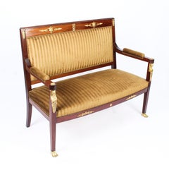 Suite de salon 5 pièces:: 19ème siècle:: style néo-empire français:: montée en ormolu