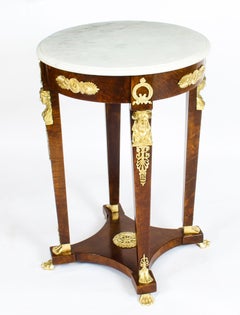 French Empire Revival Ormolu Mounted Guéridon Occasional Table, 19th Century