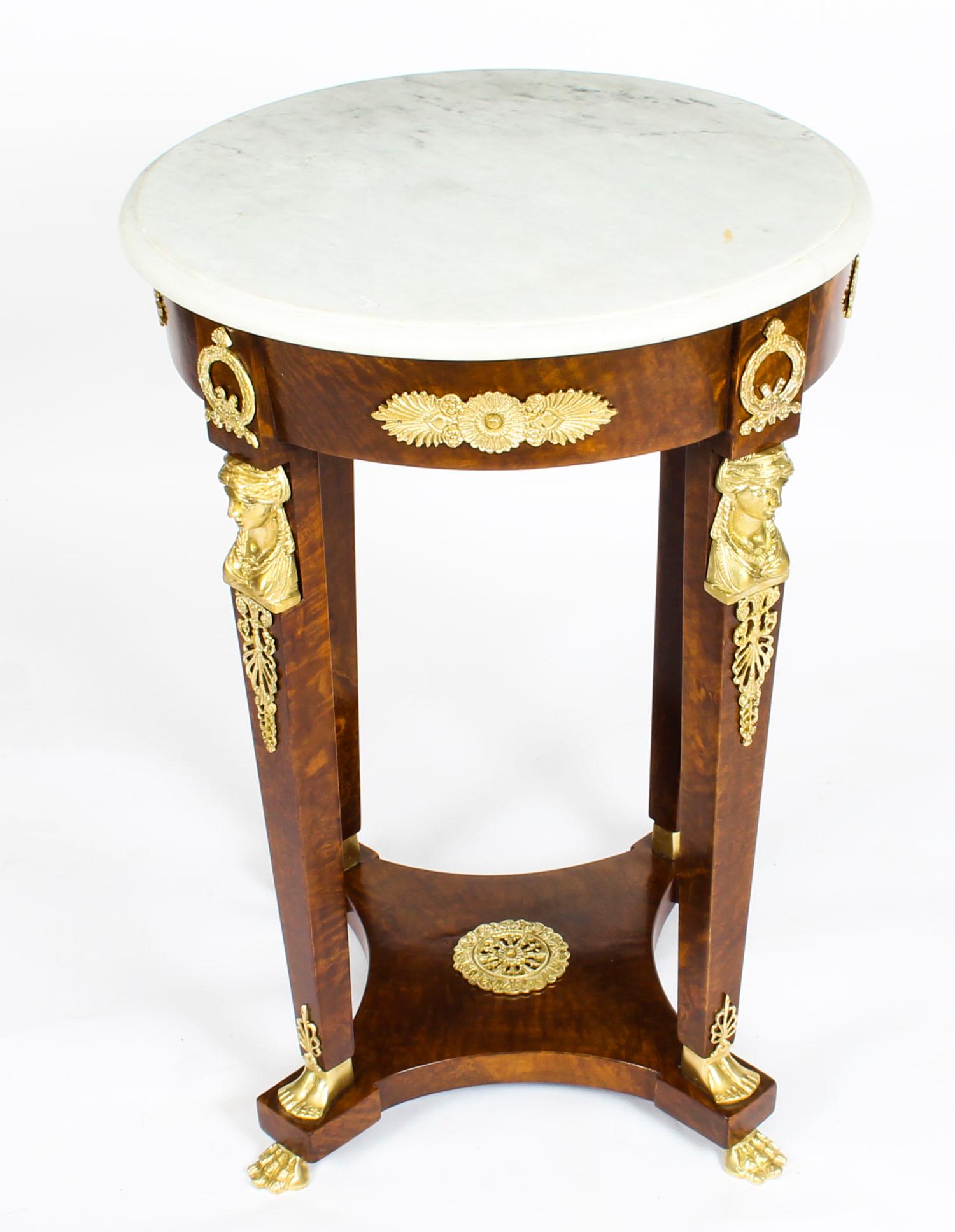 French Empire Revival Ormolu Mounted Guéridon Occasional Table, 19th Century In Good Condition In London, GB