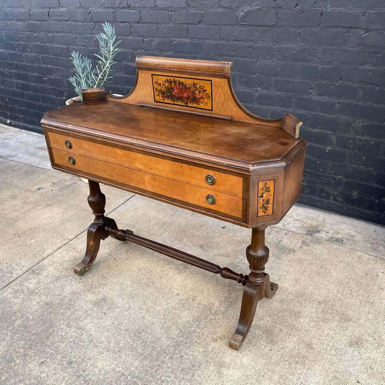 Walnut Antique French Empire Style Buffet For Sale