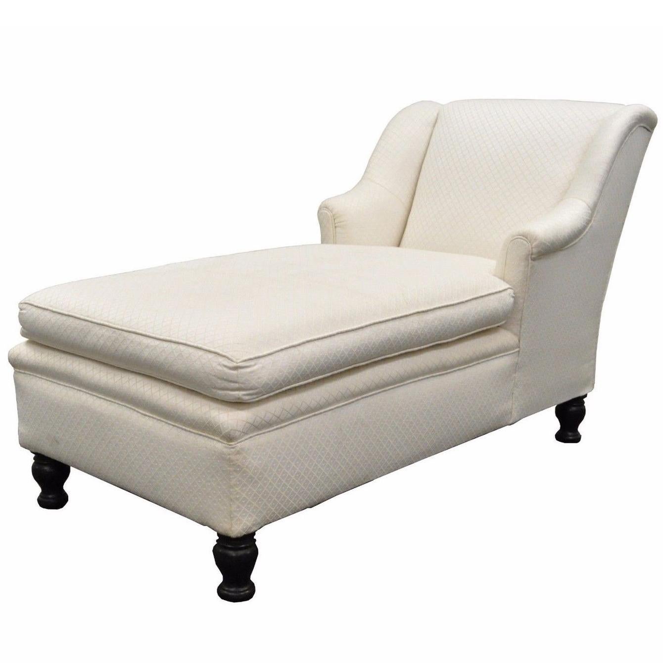 Antike Französisch Empire-Stil Chaise Longue Ohnmacht Couch Sofa Bun Feet Recamier