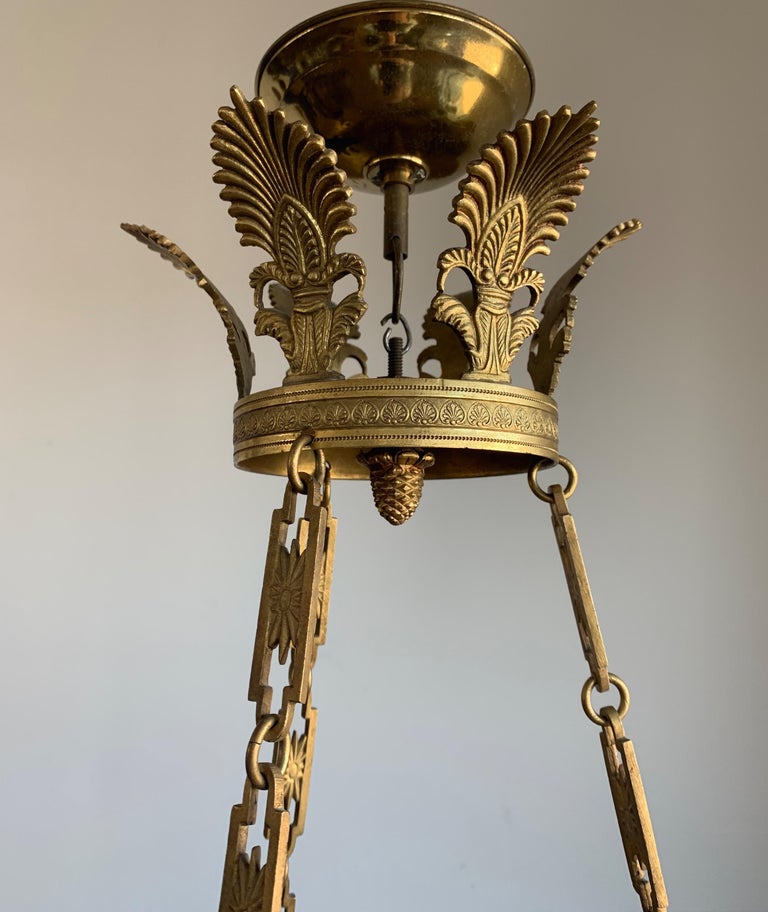Antique French Empire Gilt Bronze Candle Pendant Light or Chandelier with  Cherub For Sale at 1stDibs | antique cherub chandelier, antique candle  chandelier, bronze candle chandelier