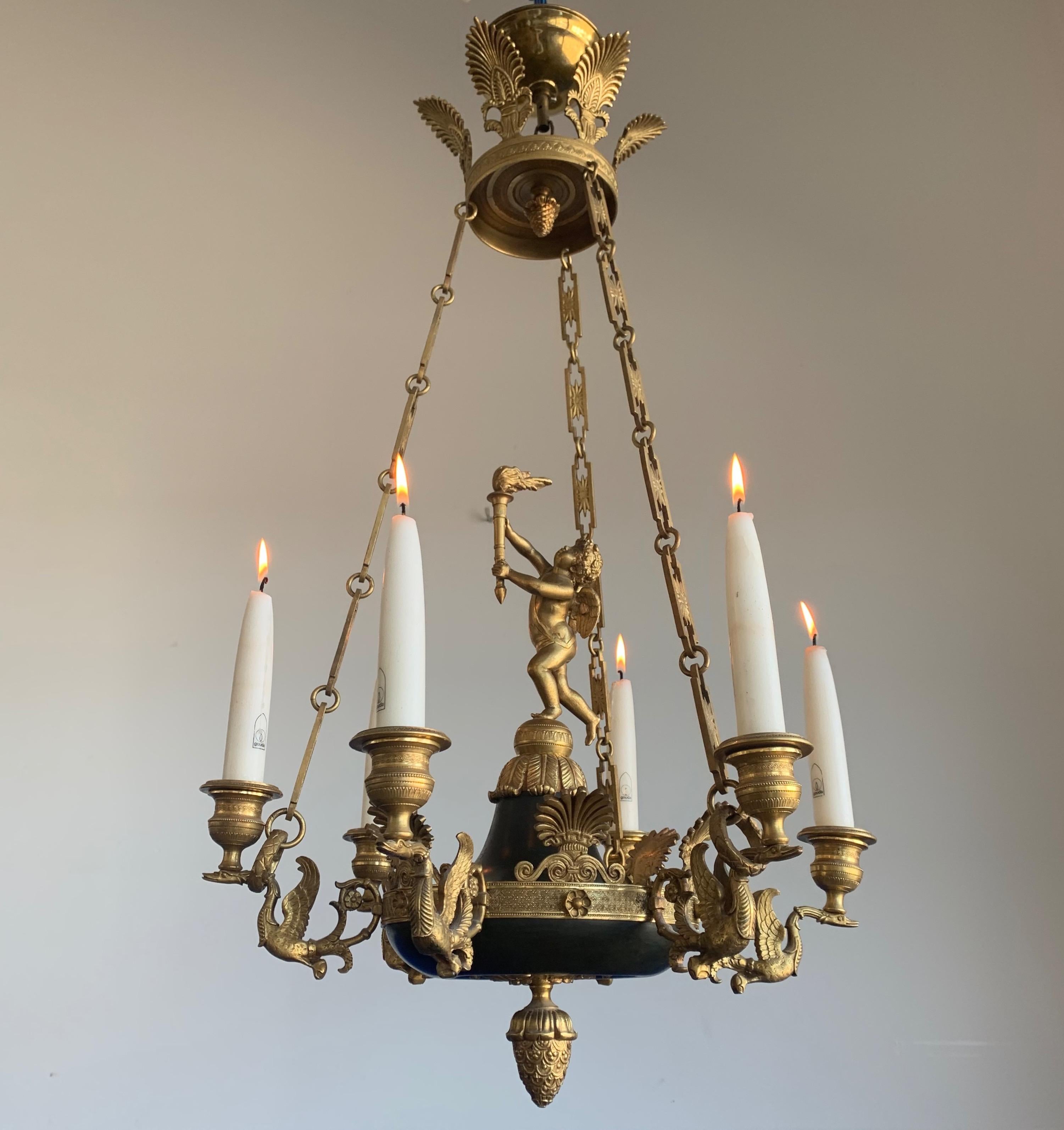 antique cherub chandelier