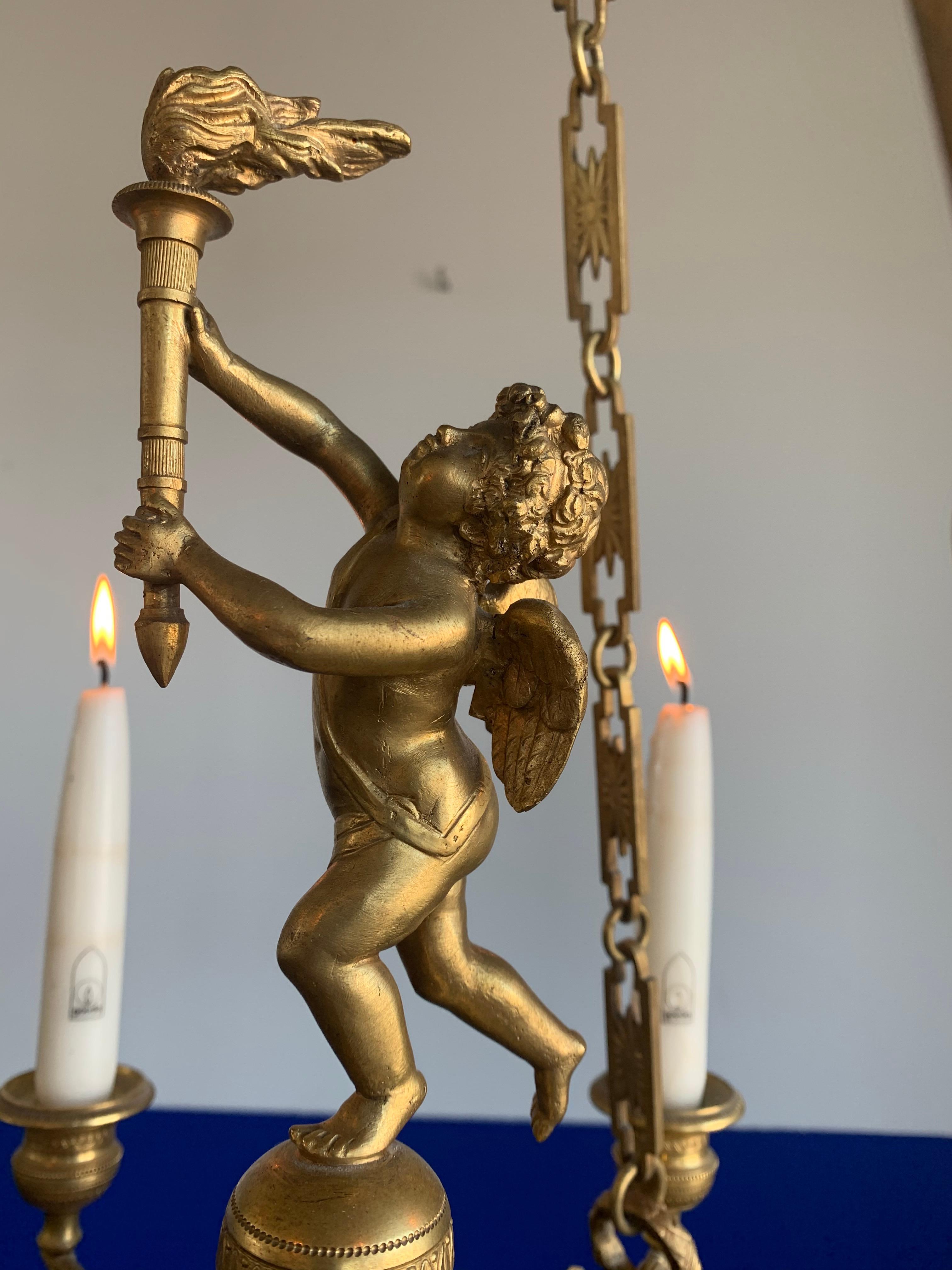 bronze candle chandelier