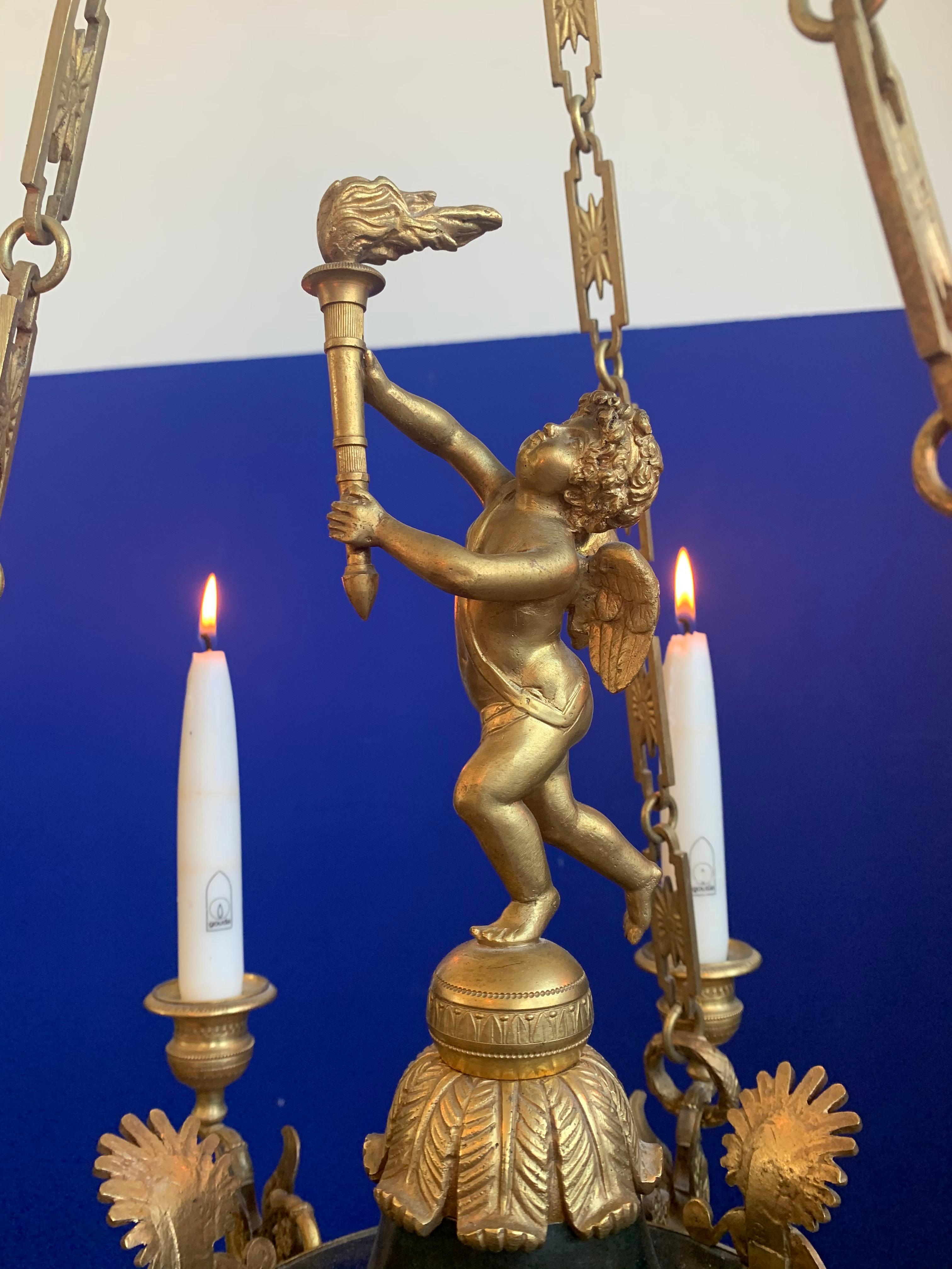 antique candle chandelier