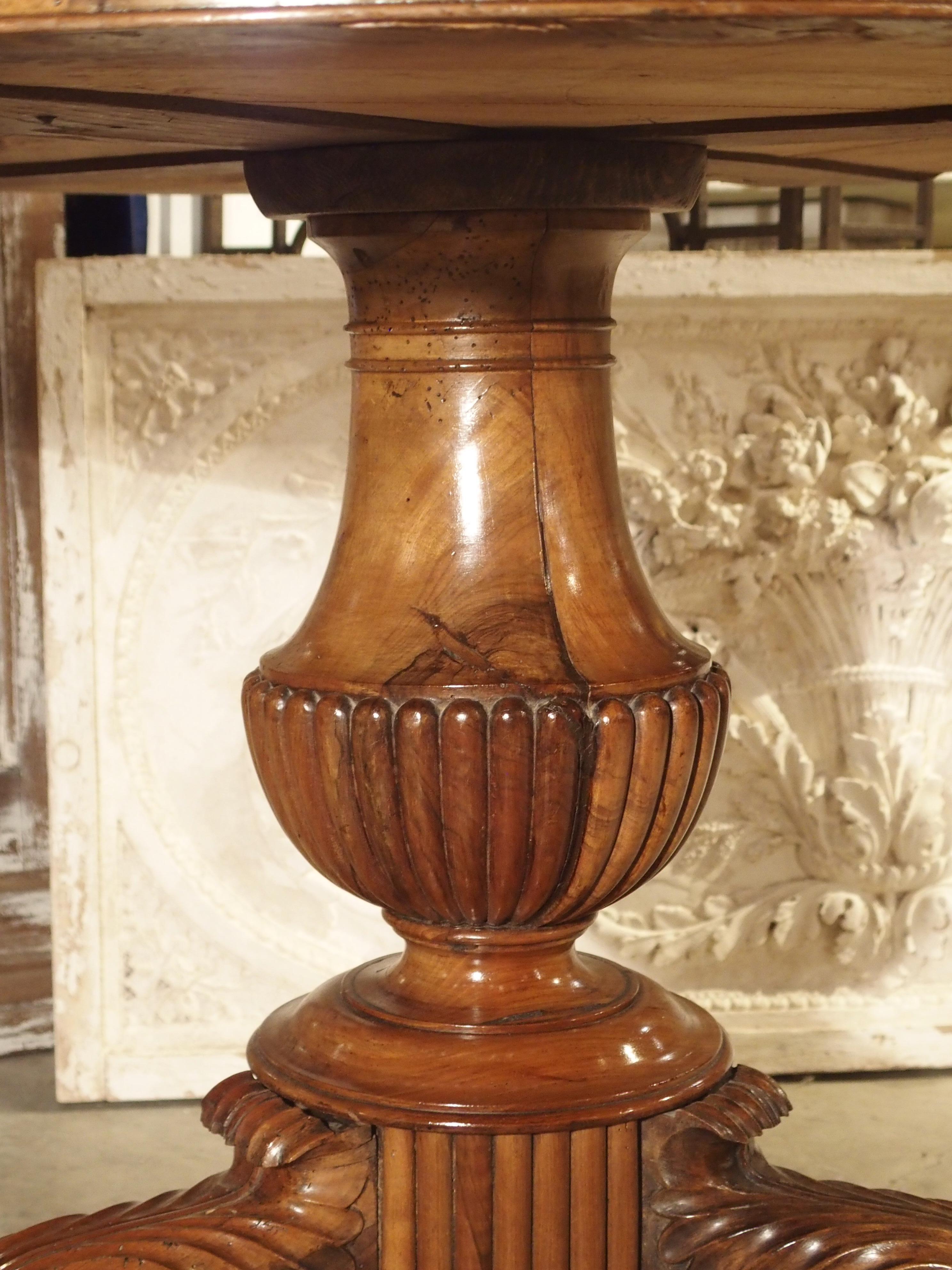 Antique French Empire Style Mahogany and Marble Centre Table, circa 1870 3