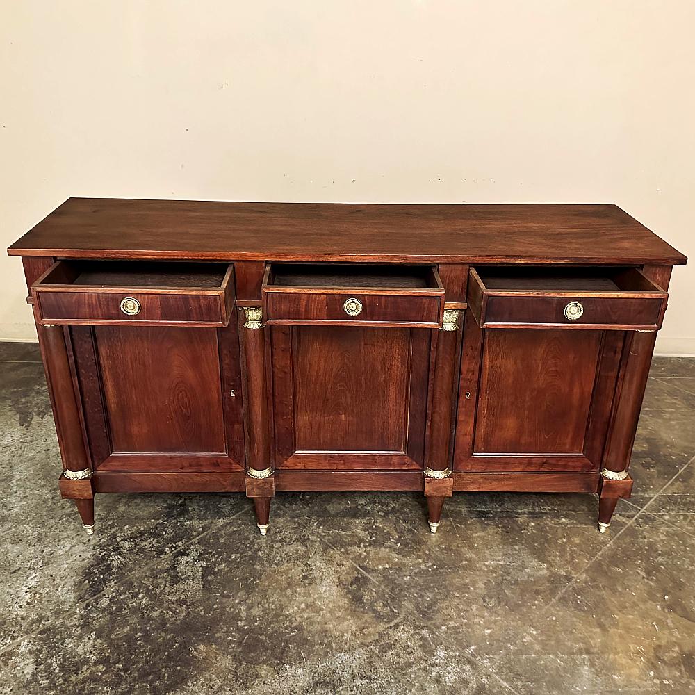 Antique French Empire Style Mahogany Buffet ~ Credenza 5