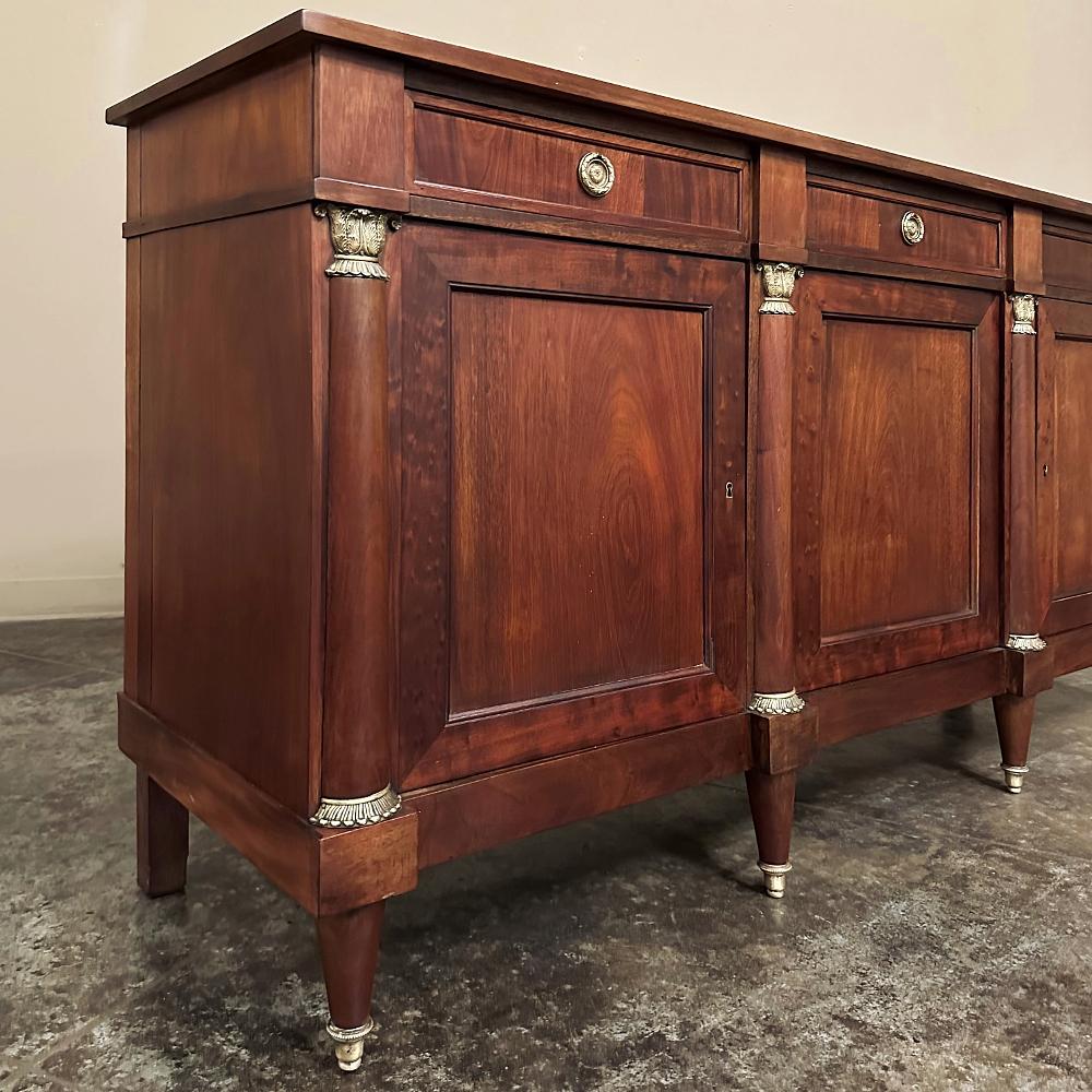 Antique French Empire Style Mahogany Buffet ~ Credenza 8
