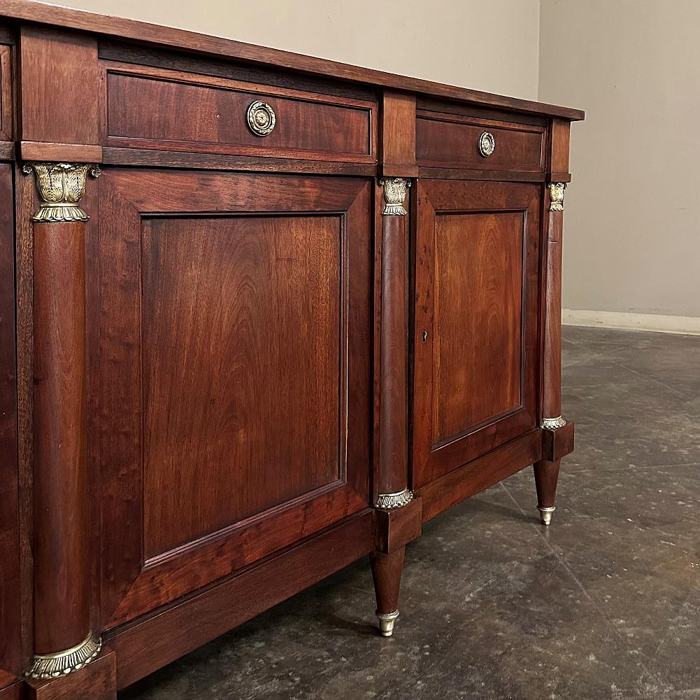 Antique French Empire Style Mahogany Buffet ~ Credenza 9