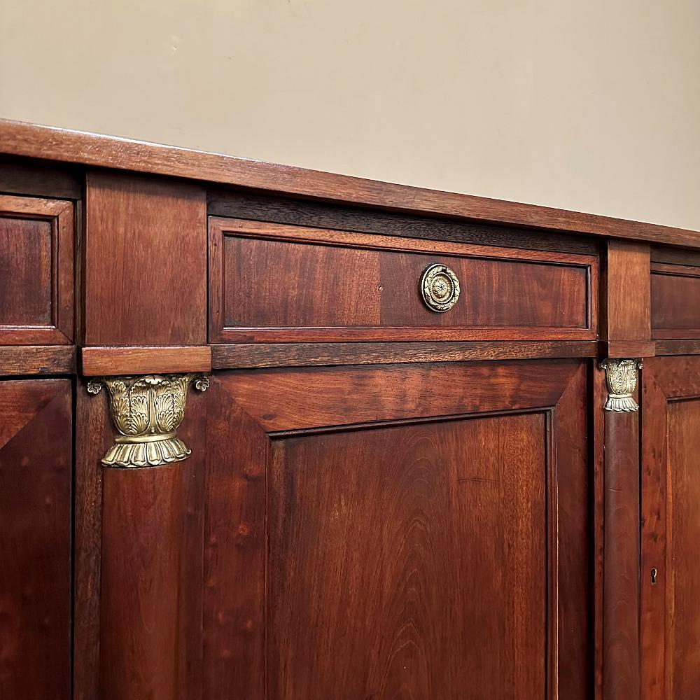 Antique French Empire Style Mahogany Buffet ~ Credenza 10