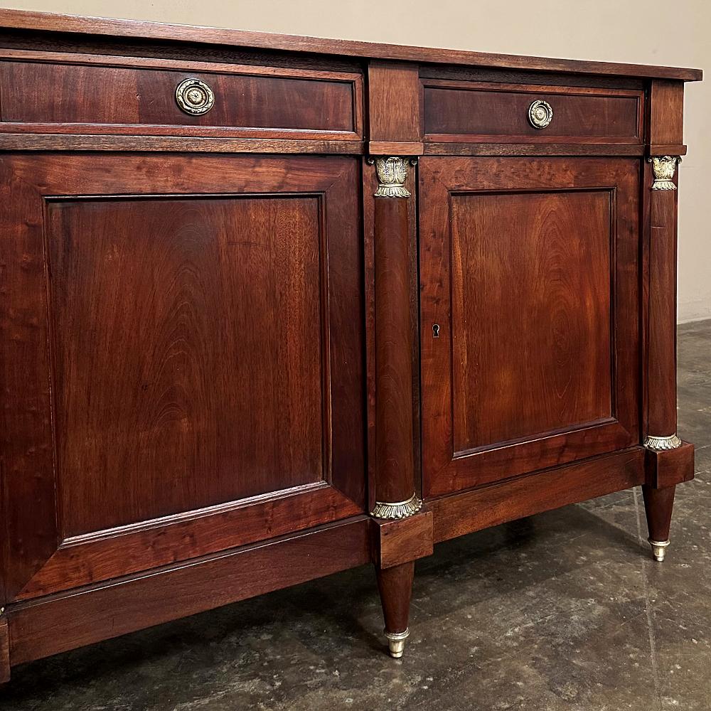 Antique French Empire Style Mahogany Buffet ~ Credenza 11