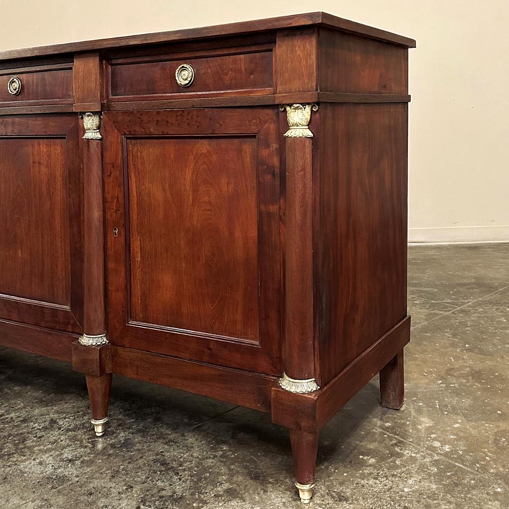 Antique French Empire Style Mahogany Buffet ~ Credenza 12
