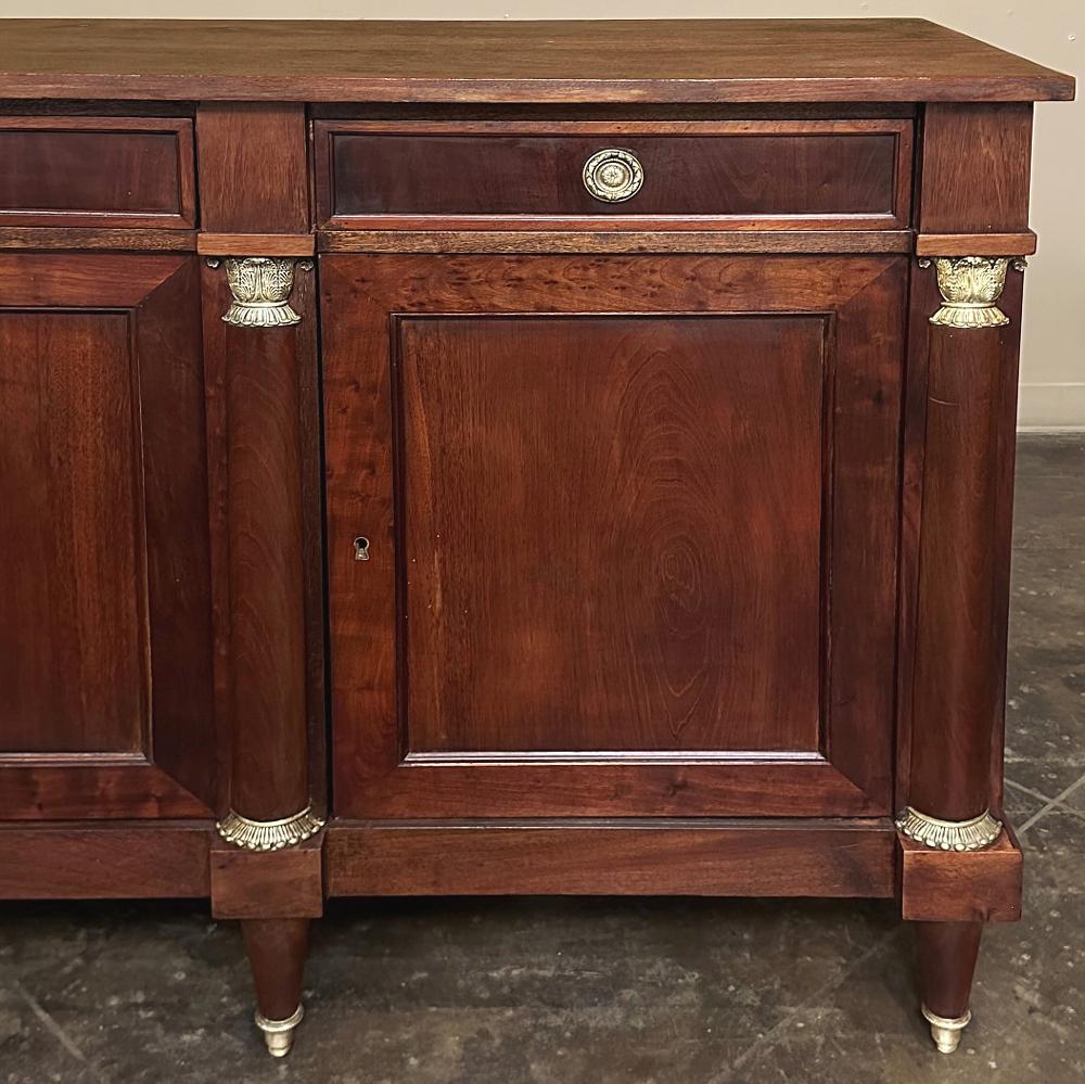 Antique French Empire Style Mahogany Buffet ~ Credenza 14