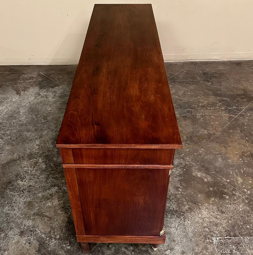 Antique French Empire Style Mahogany Buffet ~ Credenza 1
