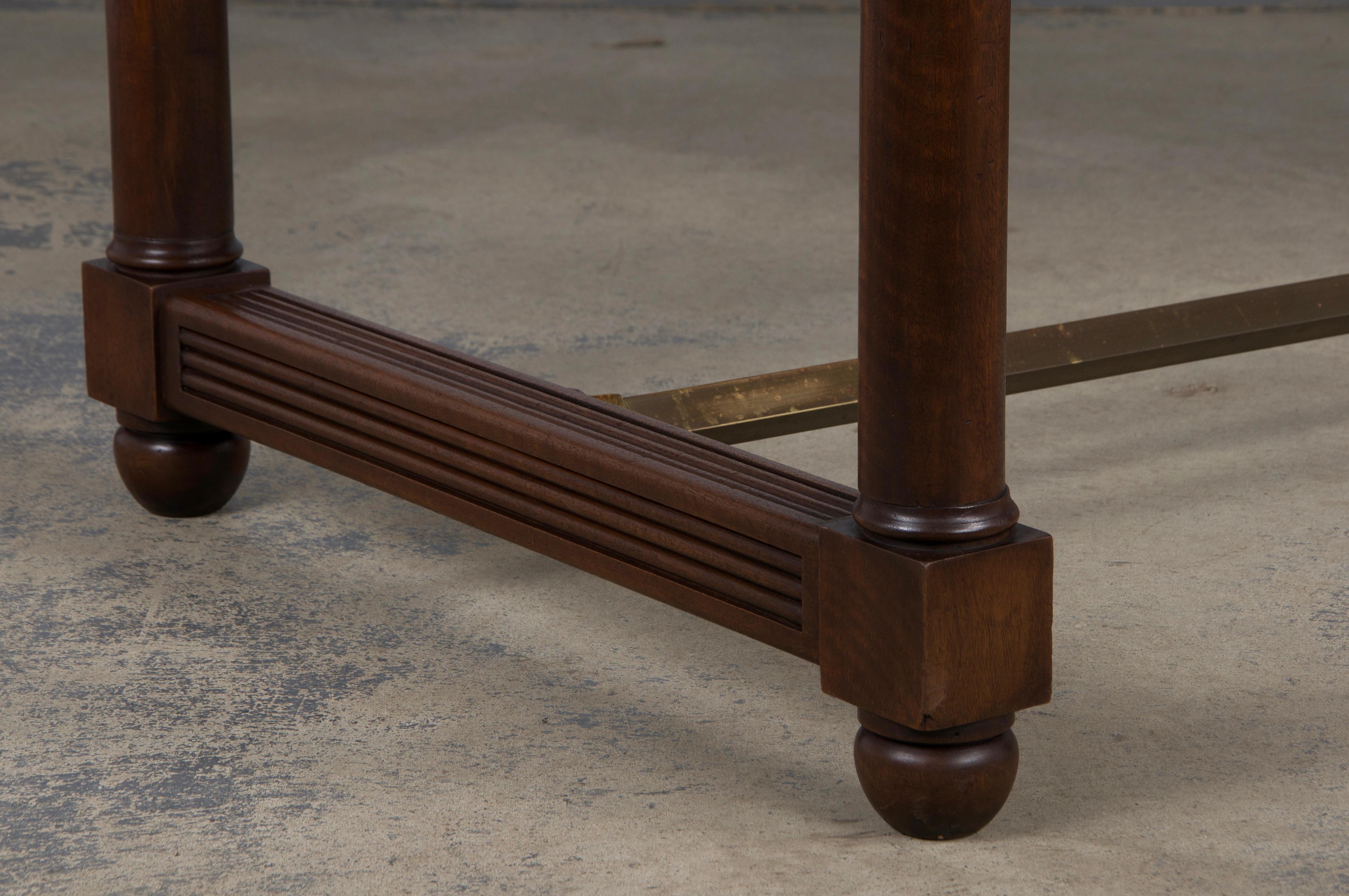 Ancienne table à écrire française de style Empire en acajou en vente 4