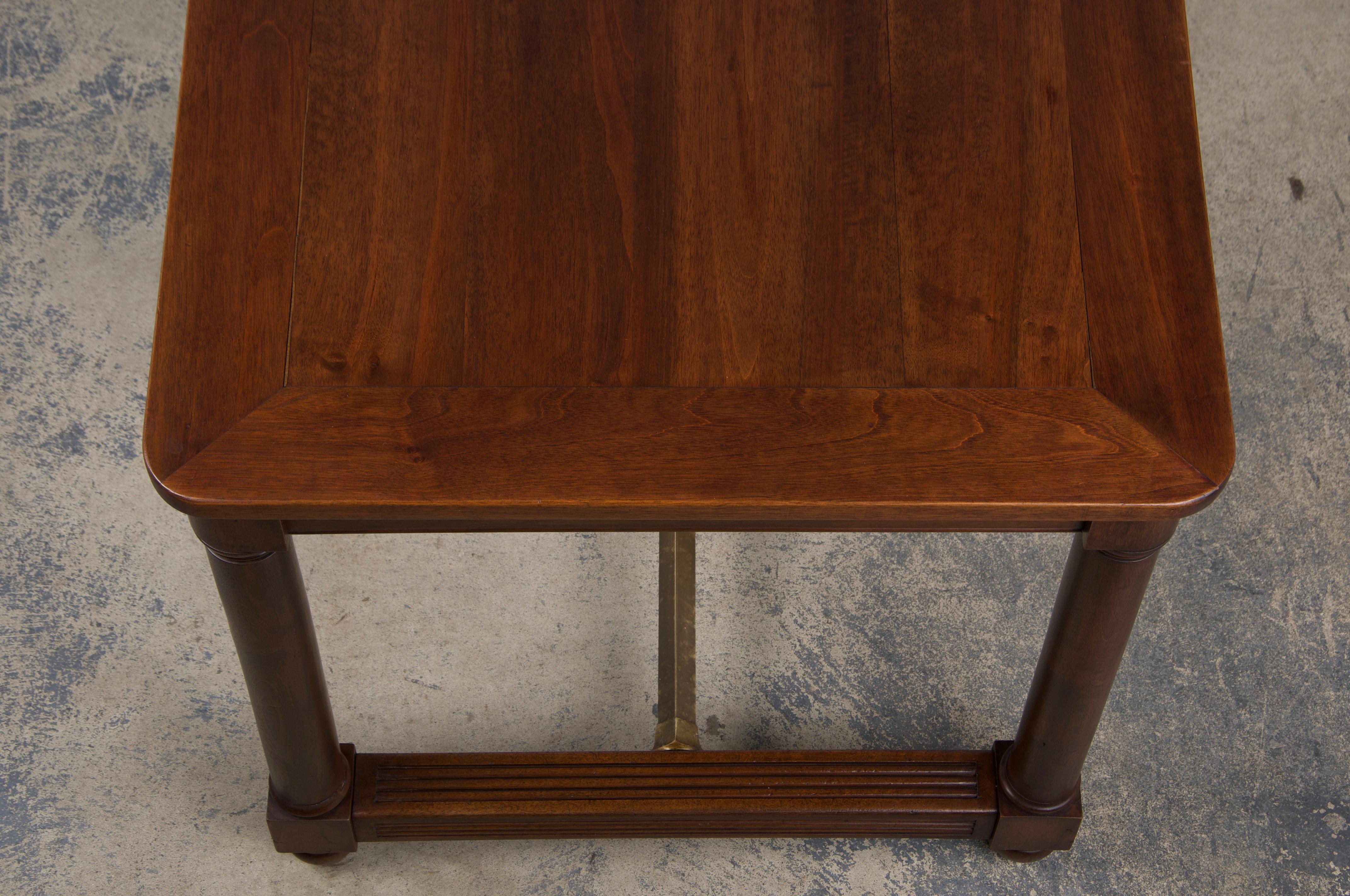 Ancienne table à écrire française de style Empire en acajou en vente 6