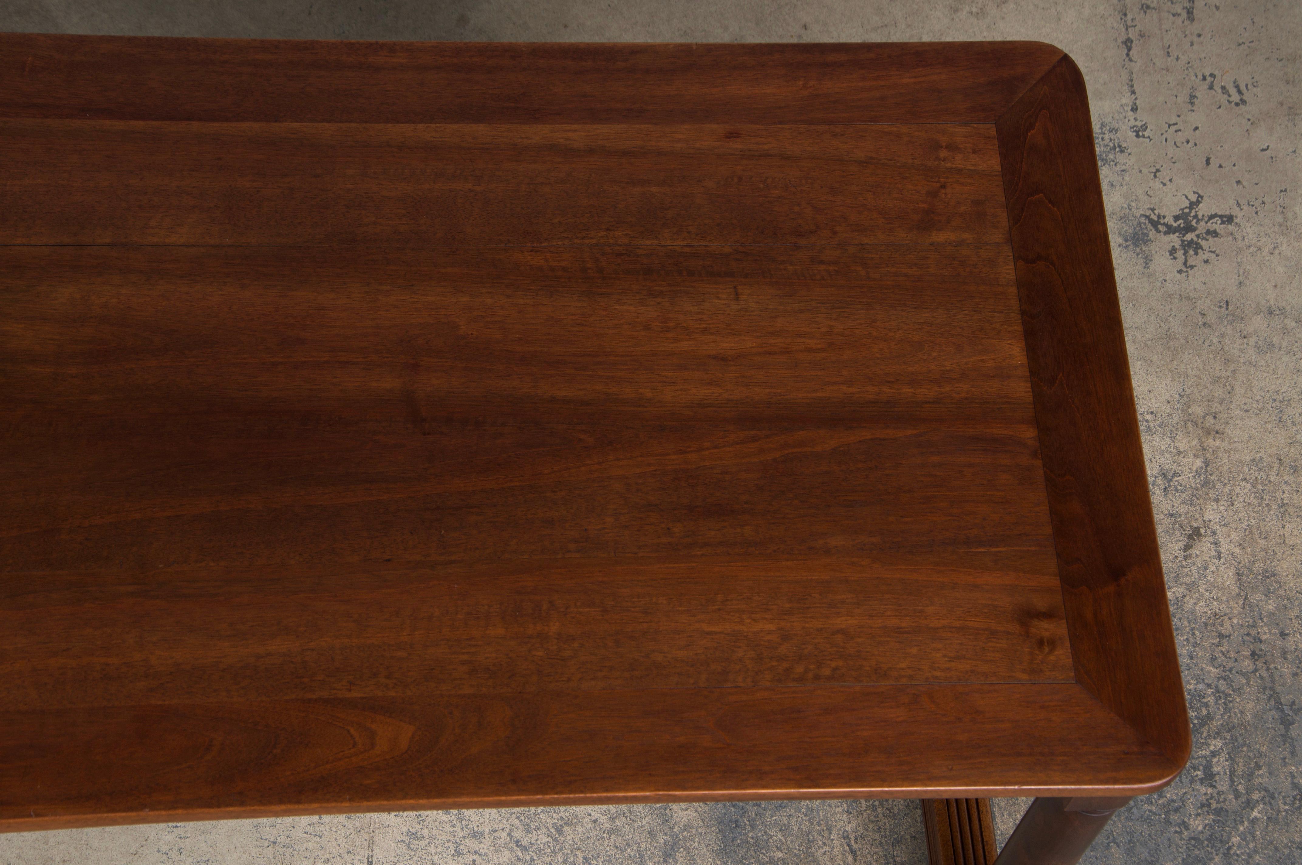 Ancienne table à écrire française de style Empire en acajou en vente 1