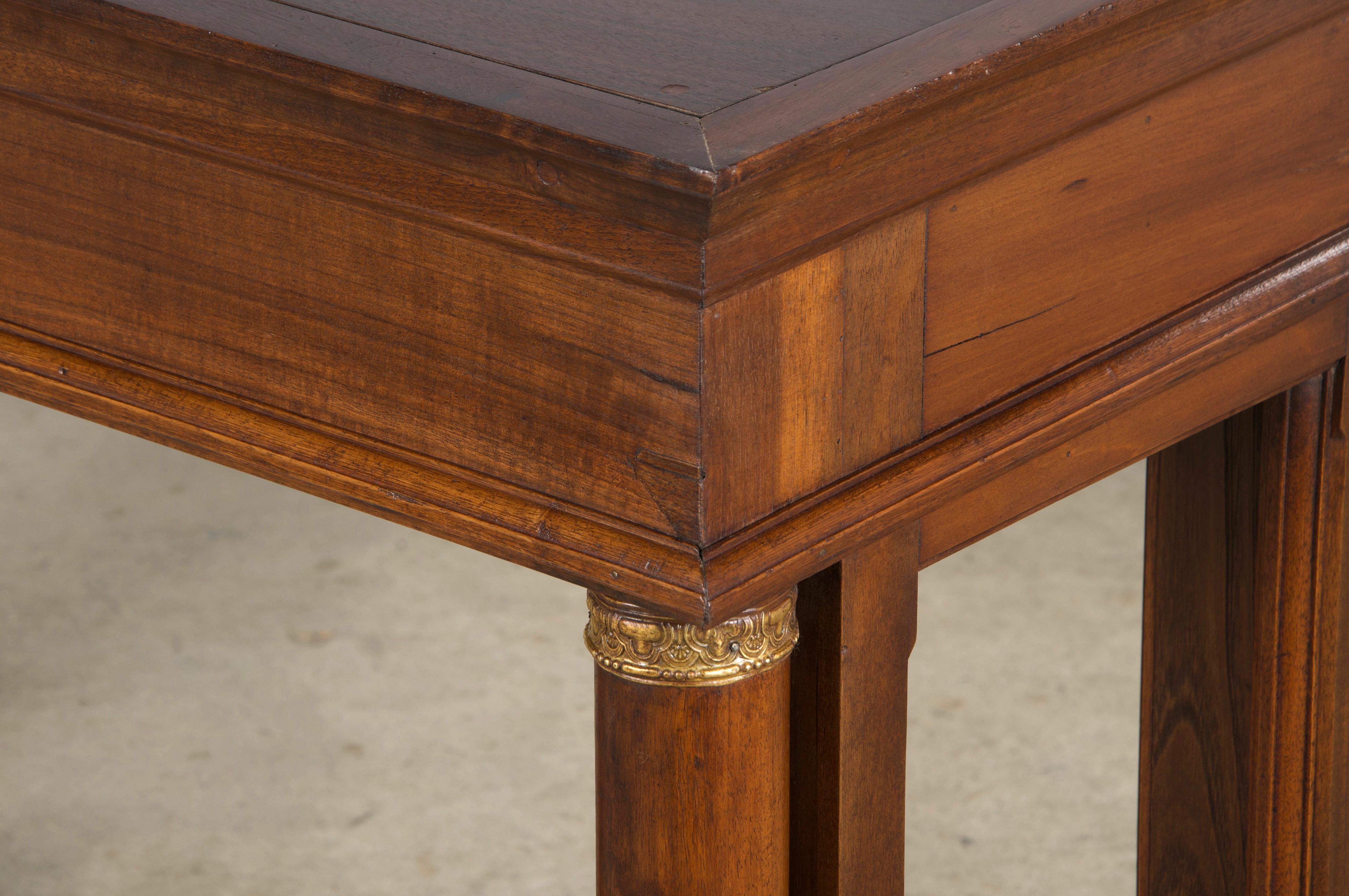 Antique French Empire Style Mahogany Console Table 5