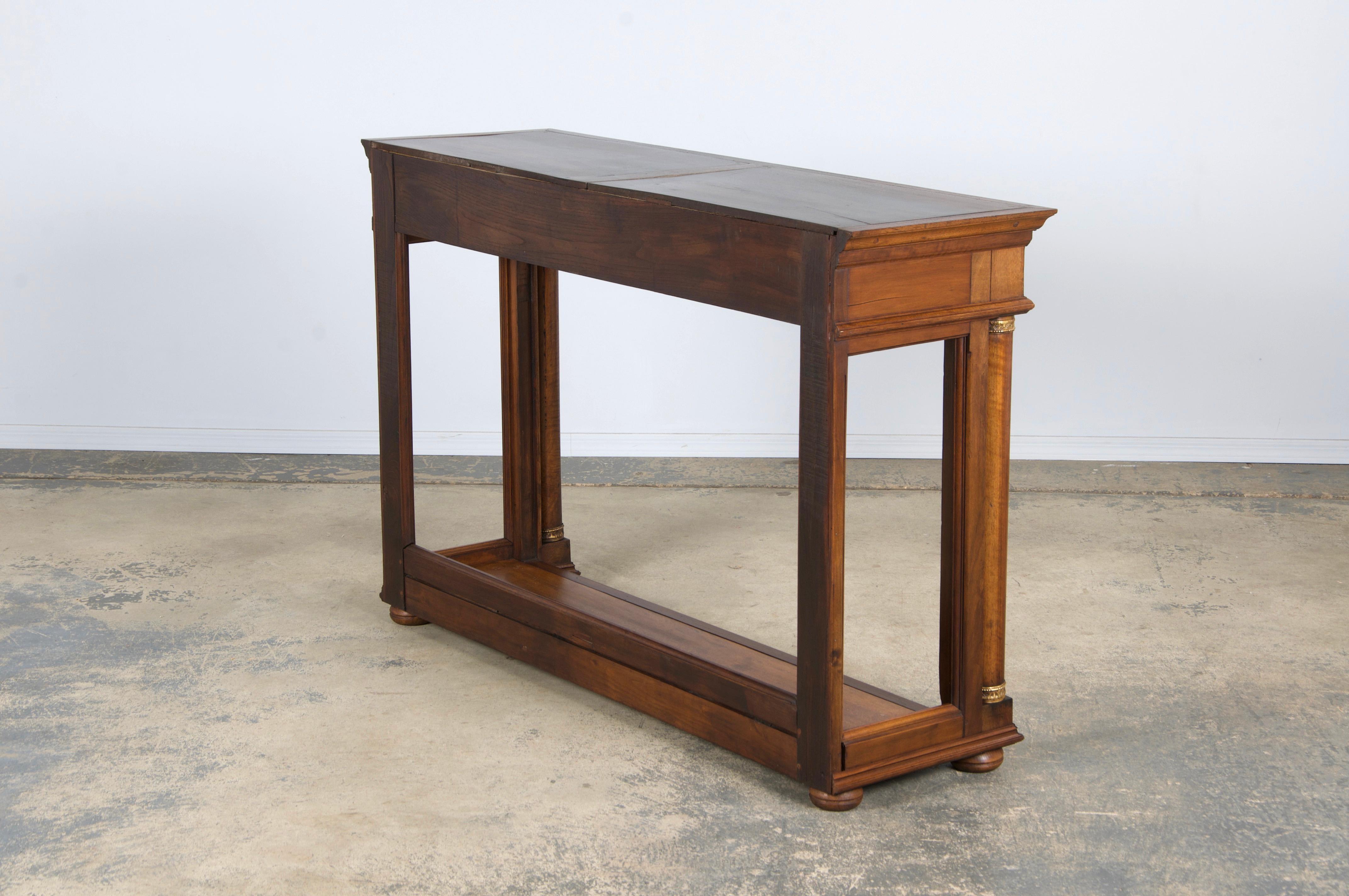 Antique French Empire Style Mahogany Console Table 9