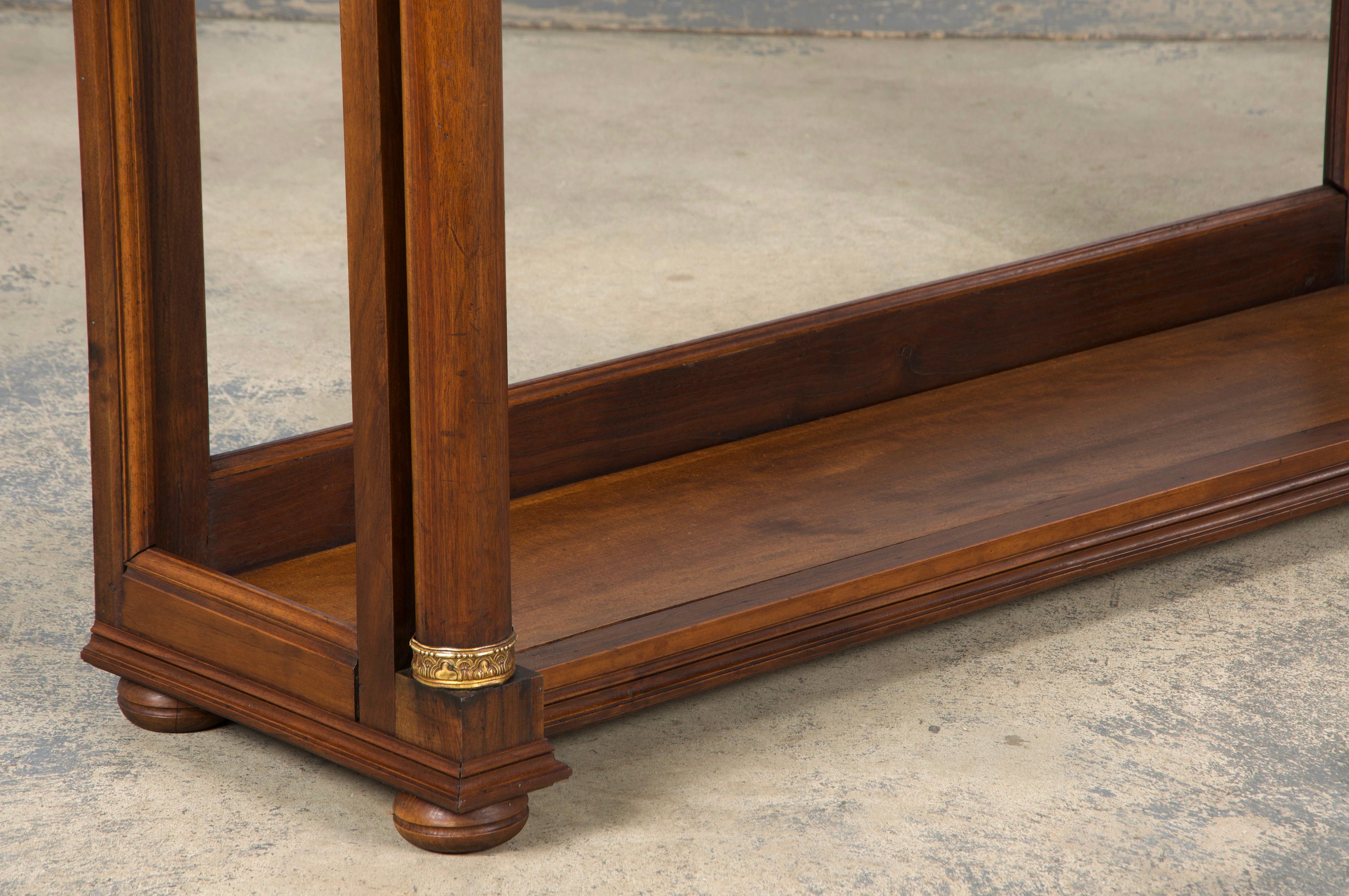 Antique French Empire Style Mahogany Console Table 1