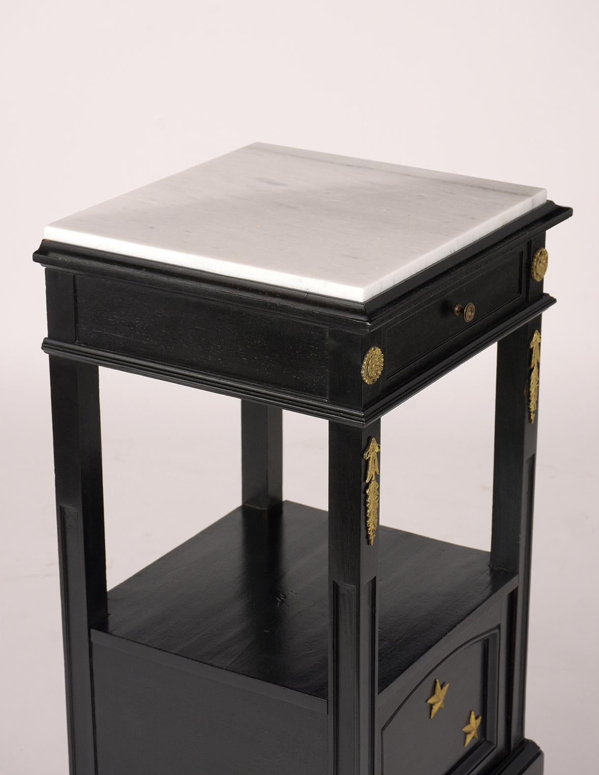 Early 20th Century Antique French Empire Style Nightstand