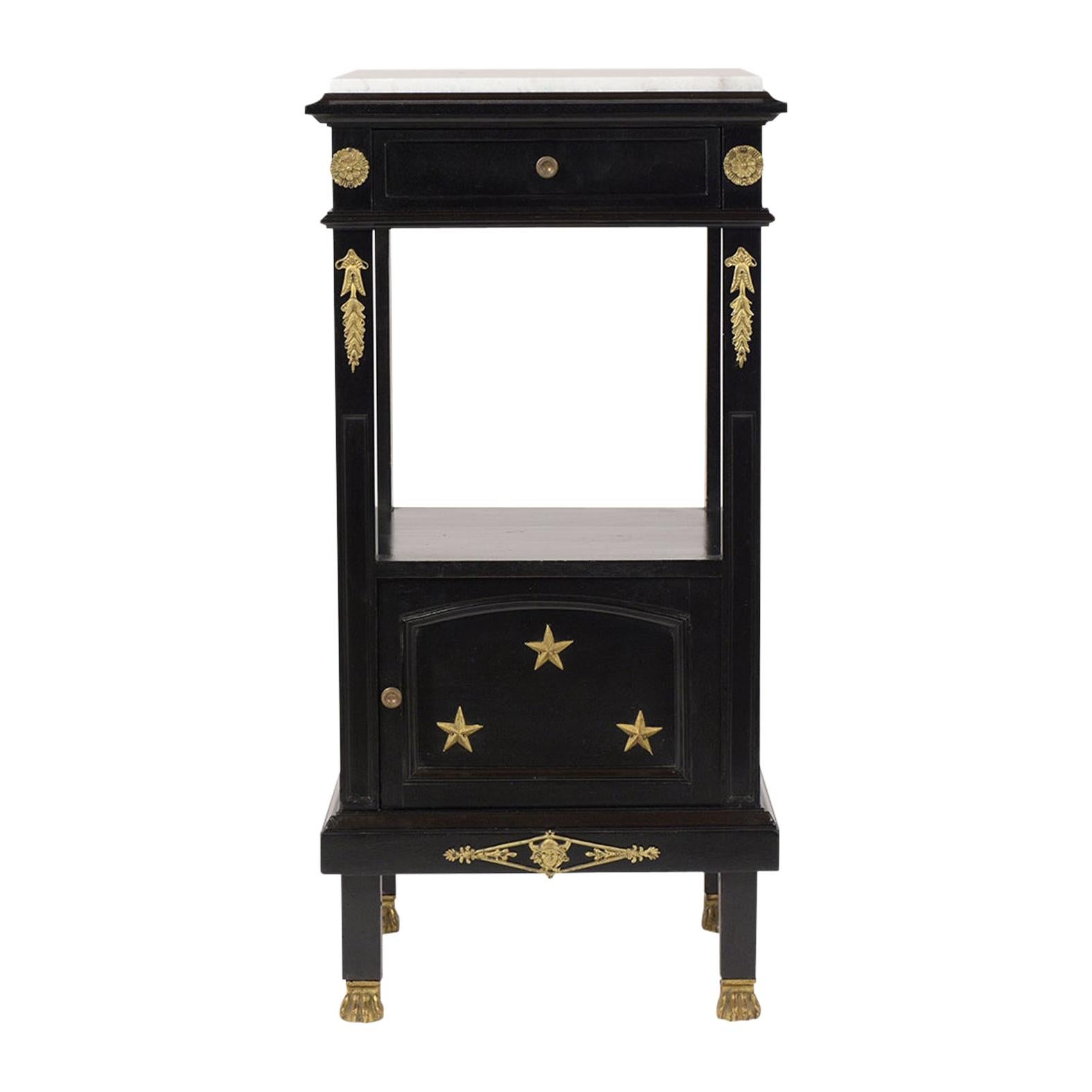Antique French Empire Style Nightstand