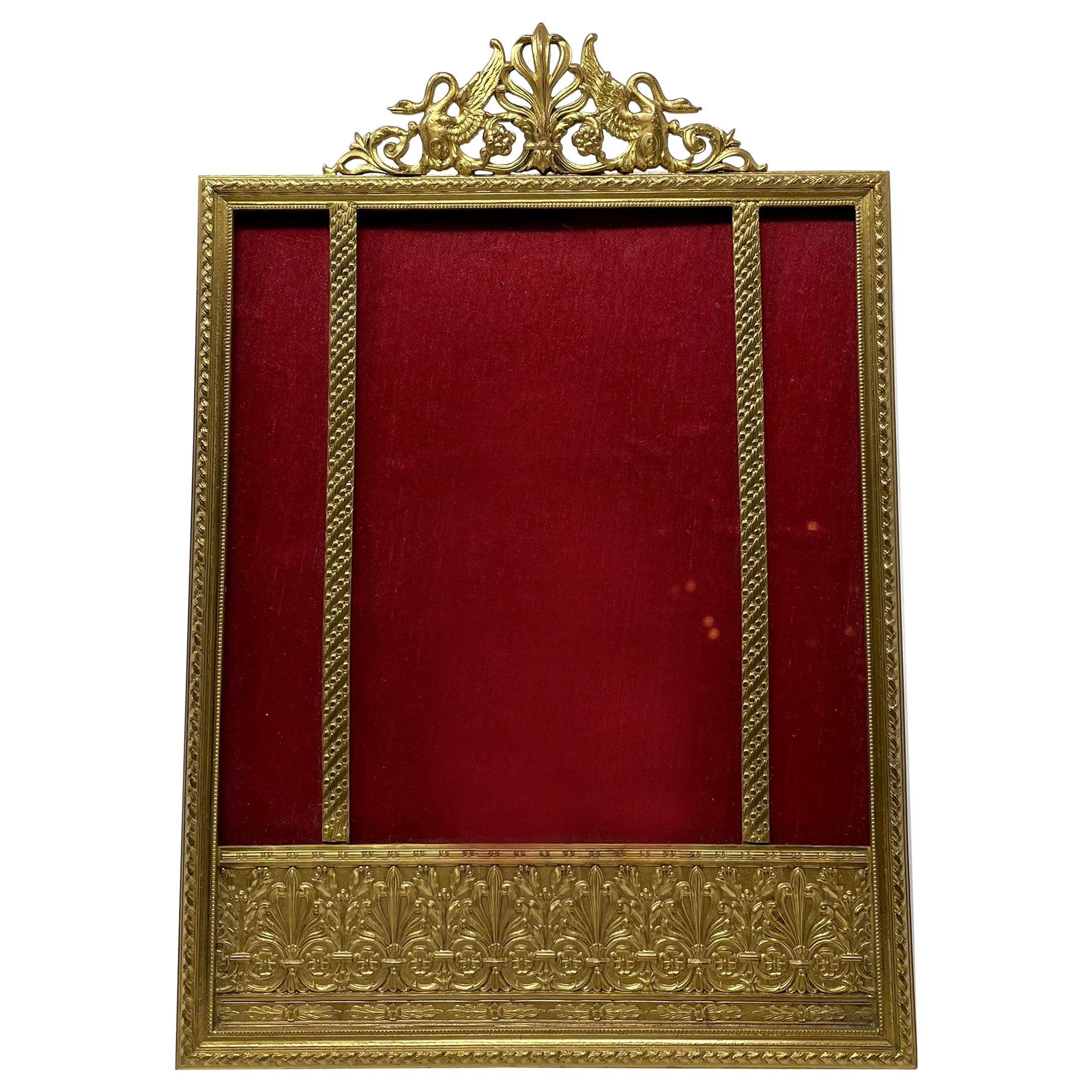Antique French Empire Style Ormolu Frame circa 1900