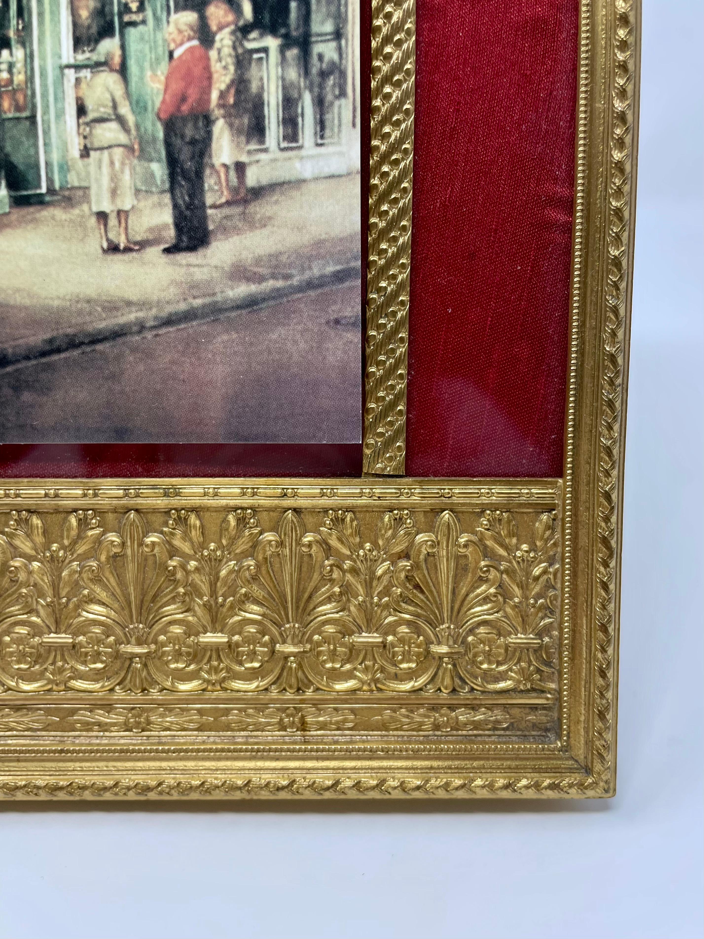 Antiker französischer Ormolu-Rahmen im Empire-Stil um 1900 im Zustand „Gut“ im Angebot in New Orleans, LA