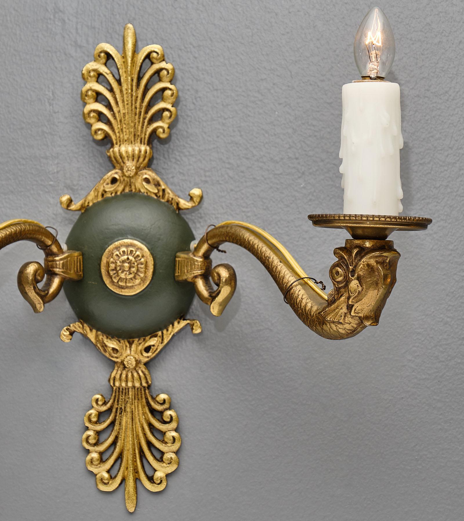 Antique French Empire Style Sconces 2