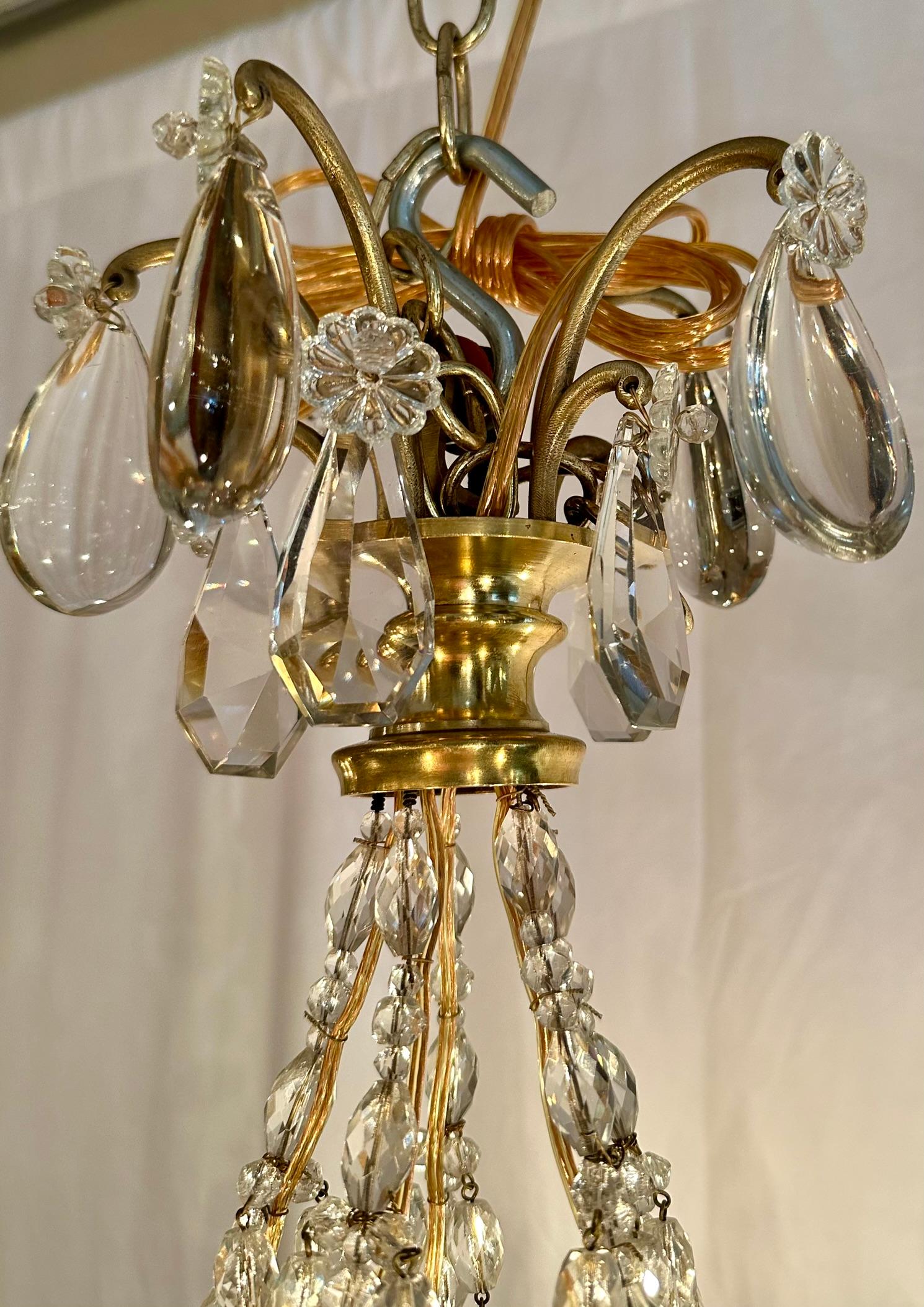 Antique French Empress Eugenie Baccarat Crystal Chandelier, Circa 1865-1885. For Sale 1