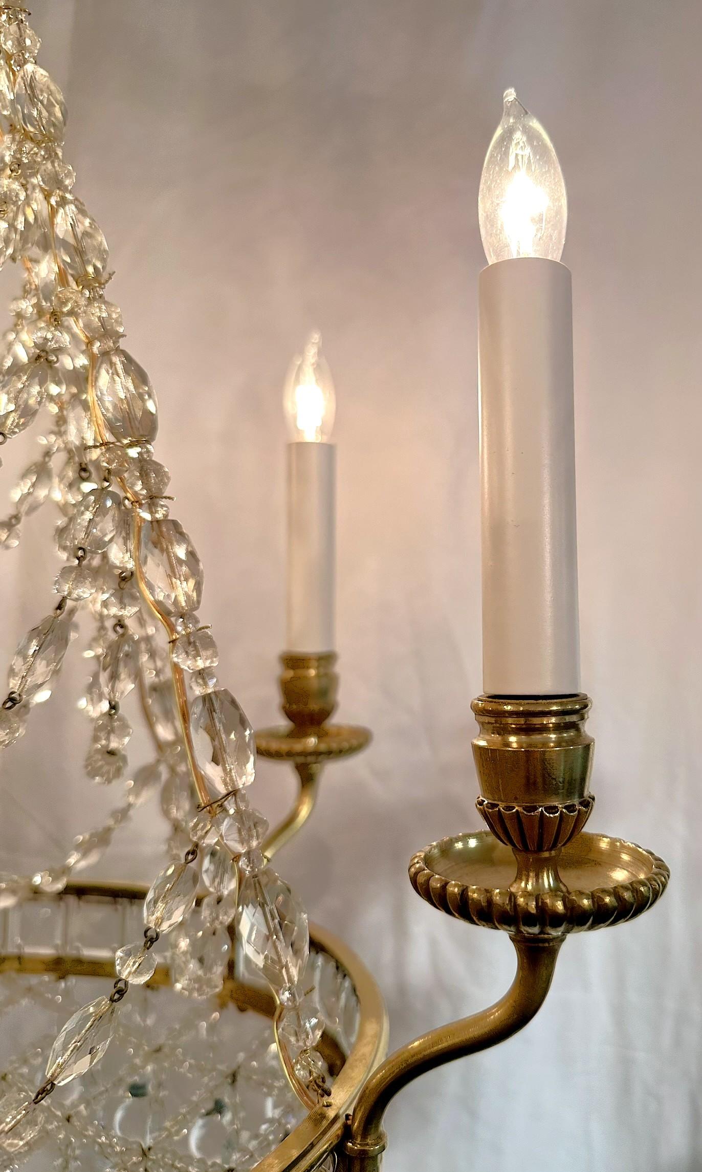 Antique French Empress Eugenie Baccarat Crystal Chandelier, Circa 1865-1885. For Sale 2