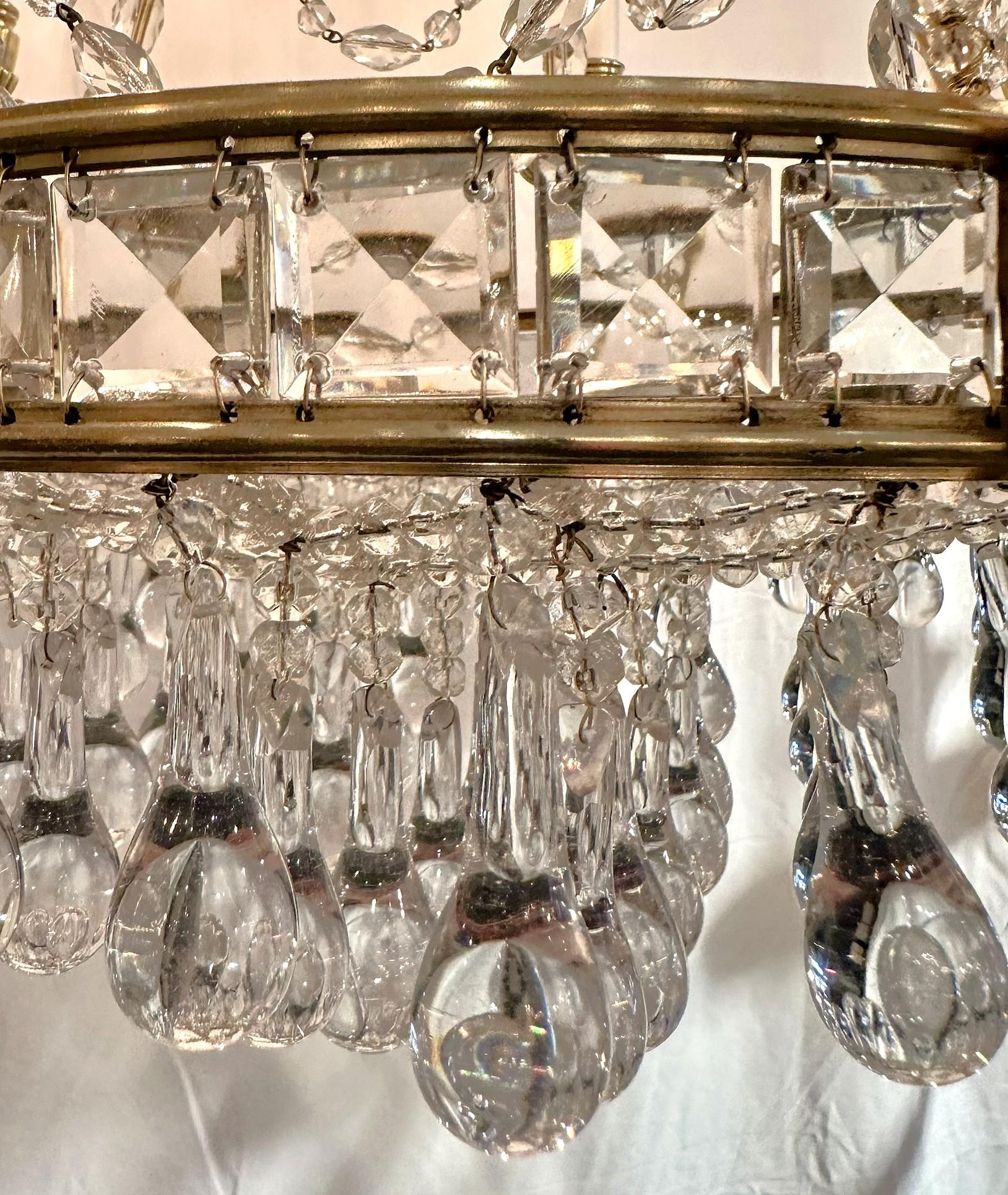 Antique French Empress Eugenie Baccarat Crystal Chandelier, Circa 1865-1885. For Sale 3