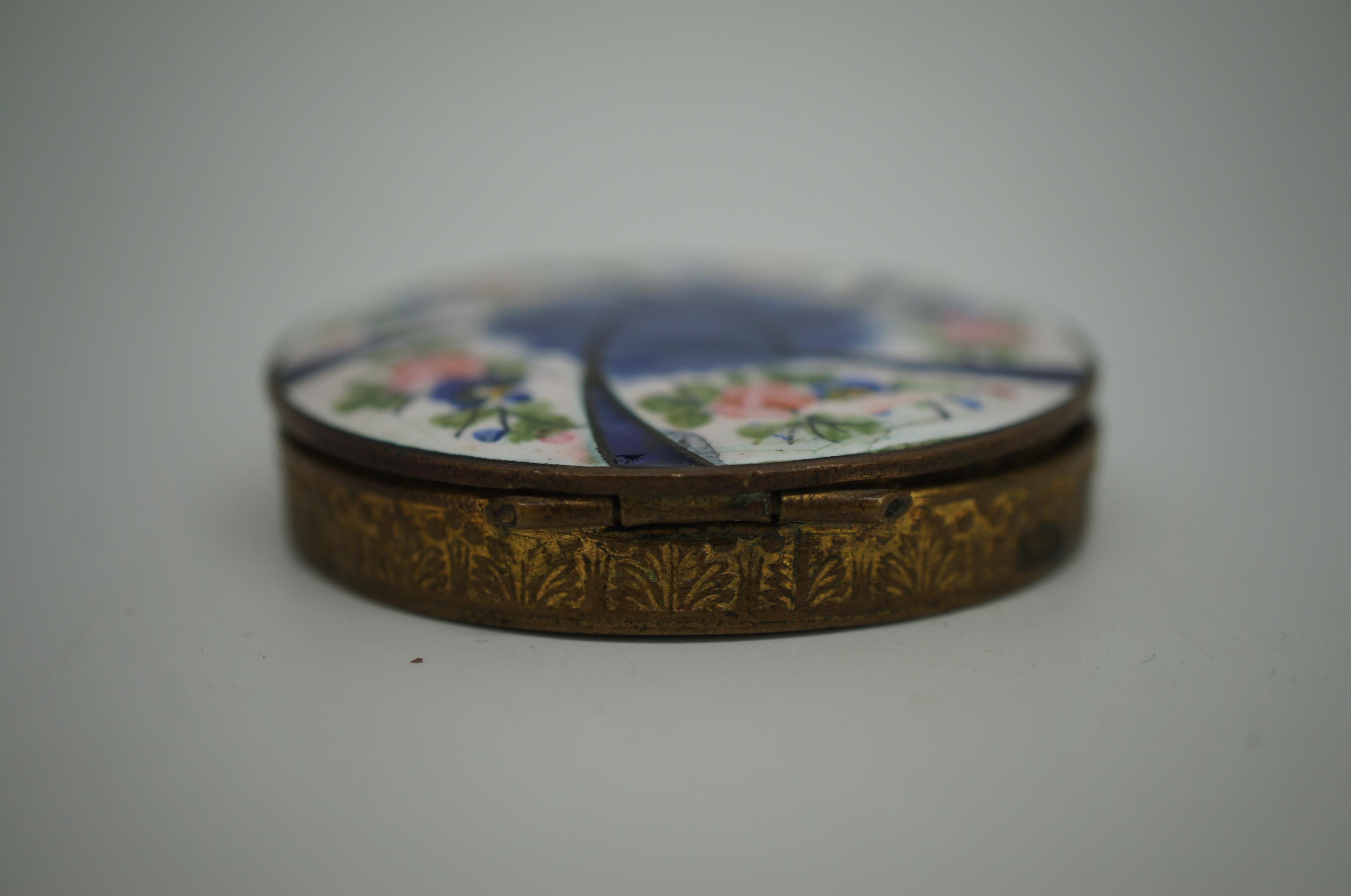 enamel compact mirror