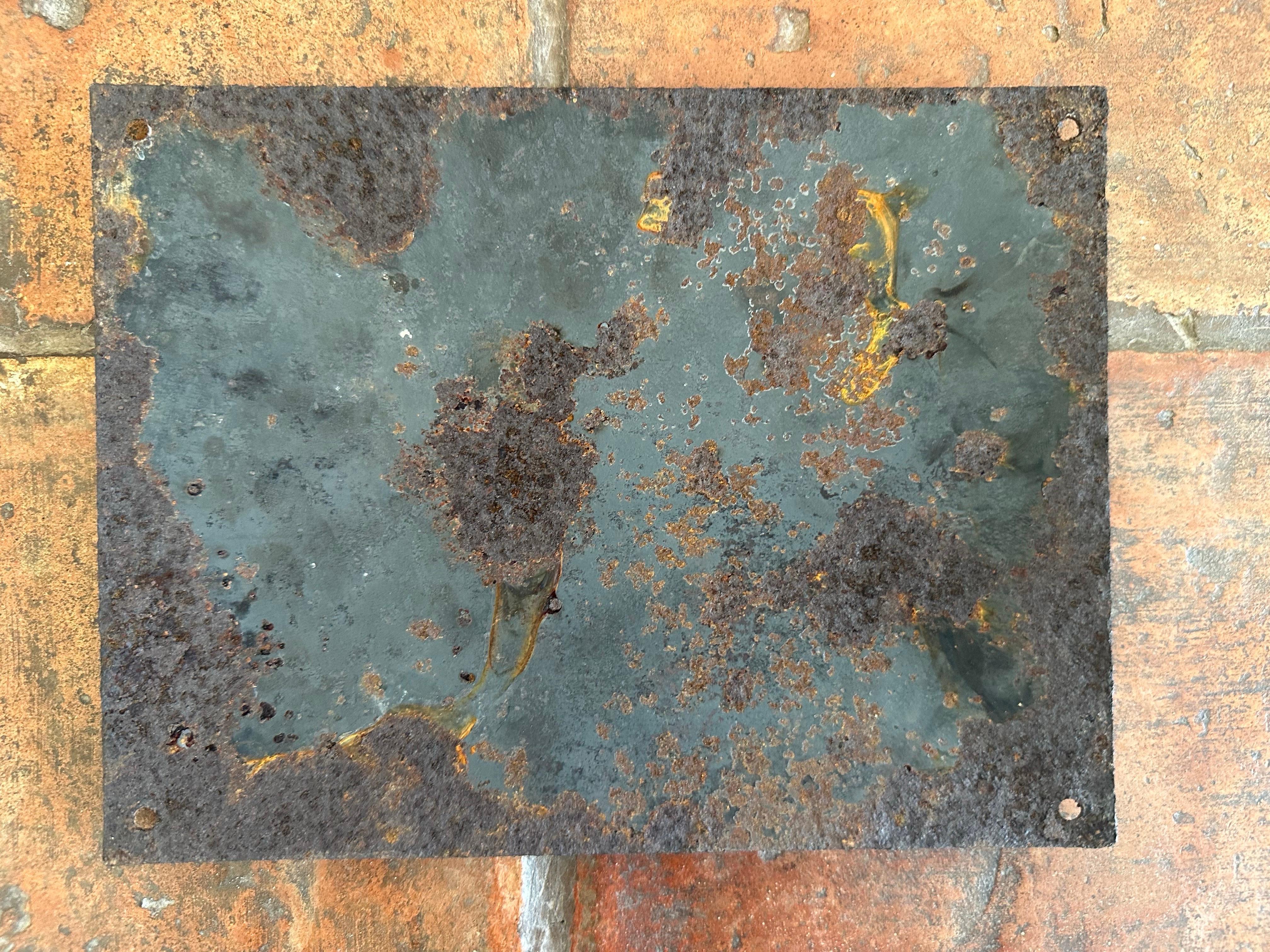 Antike französische Emaille-Hausnummernplakette mit Hausnummern, blau und weiß, um 1900 im Angebot 2