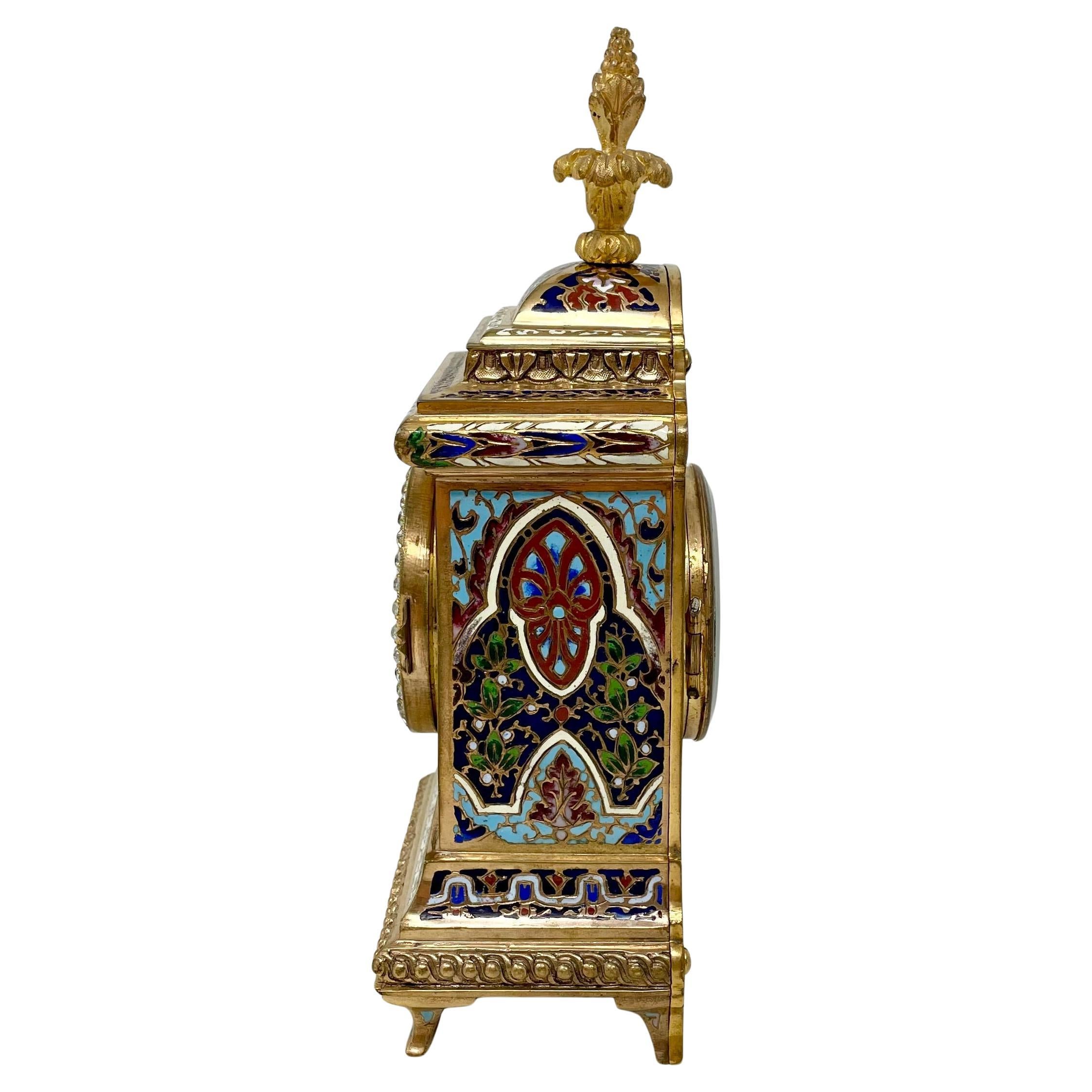 19th Century Antique French Enameled and 
