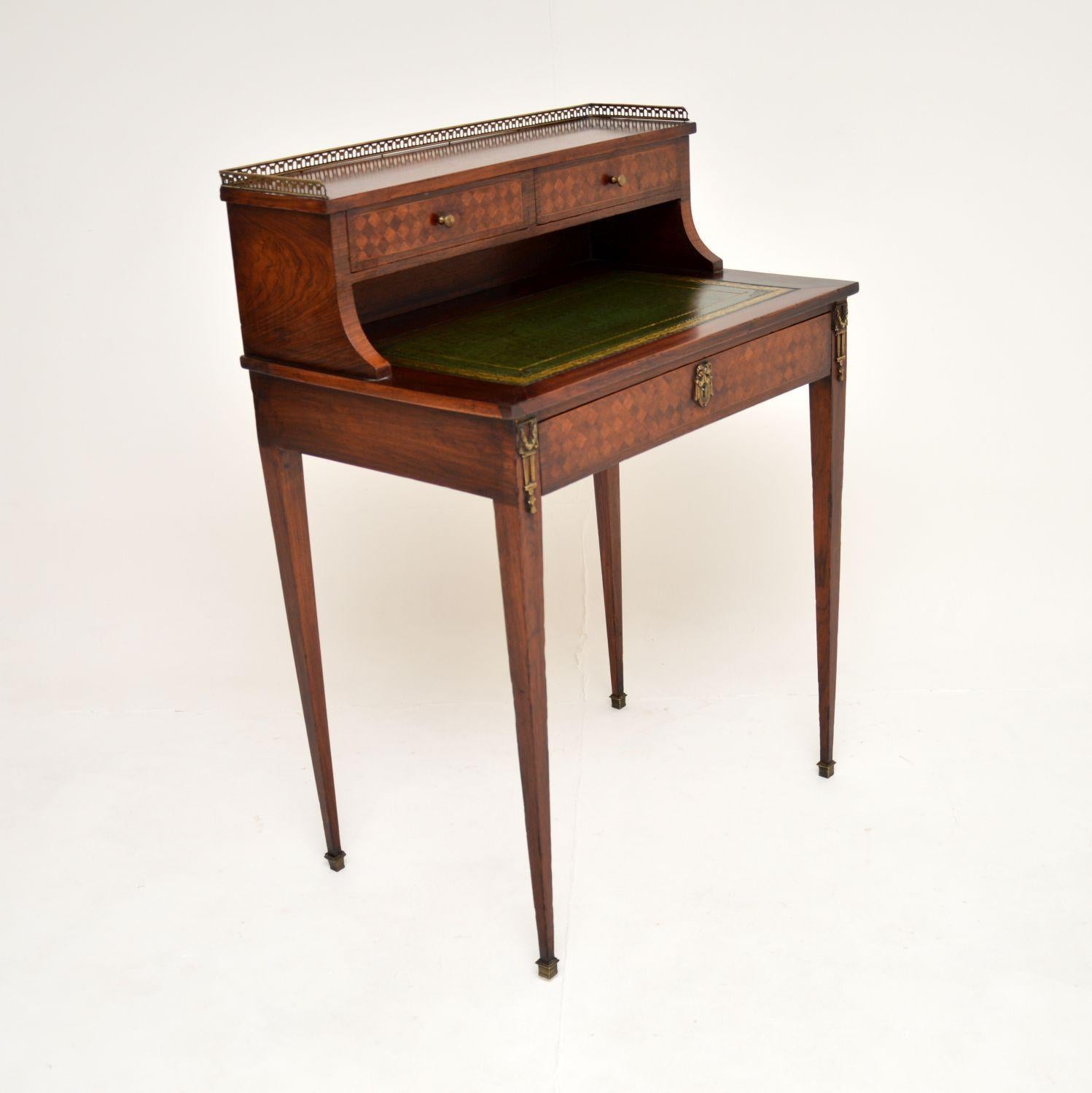 Louis XV Antique French Escritoire Writing Desk