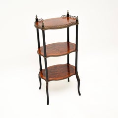 Antique French Etagere Side Table
