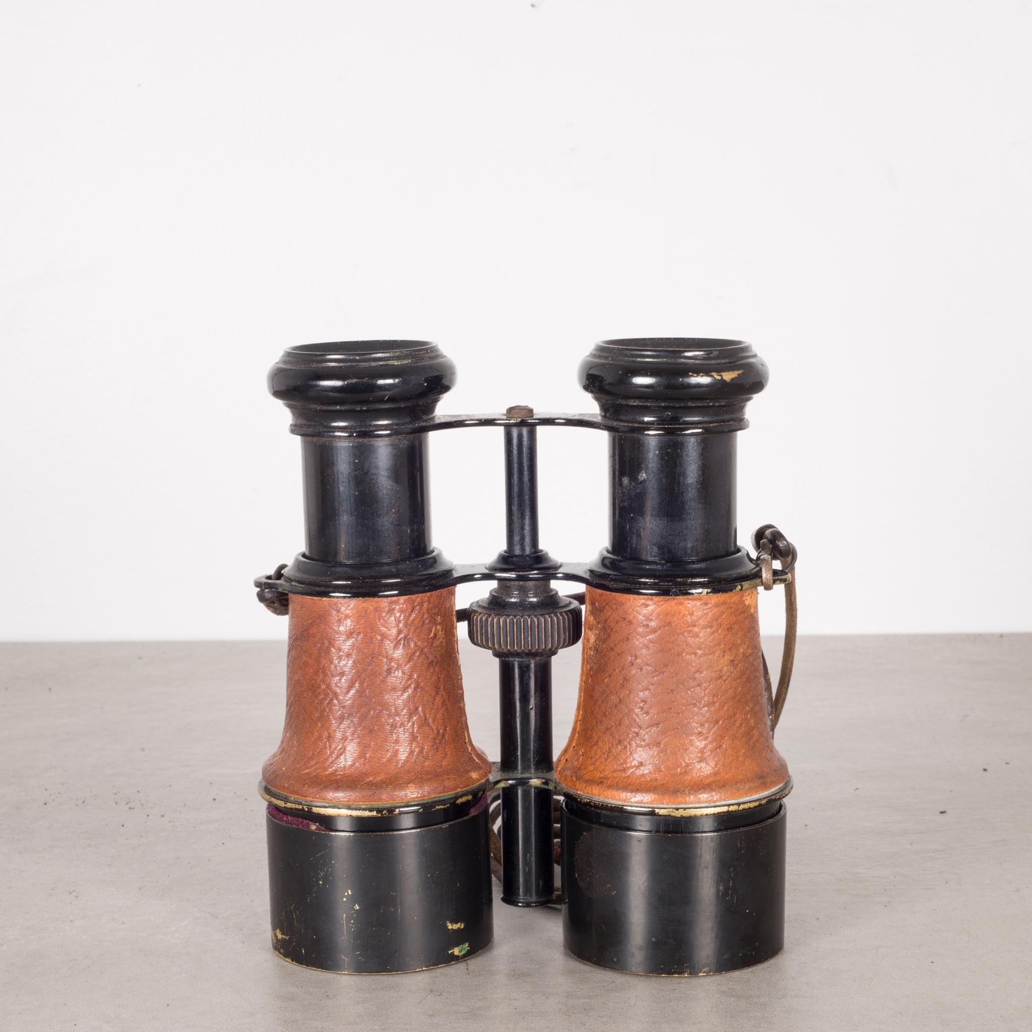 About:

This is an original pair of French binoculars with expandable metal lens for enhanced viewing. The binoculars are marked on each eyepiece 
