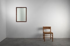 Antique French Facettenschliff-Spiegel in geschnitztem Holz, um 1850