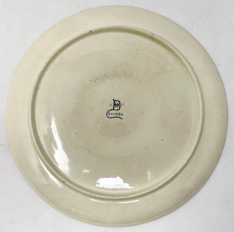 Ancienne Assiette Choisy Le Roi - Thème Chasse Aux Girafes, Vers 1900