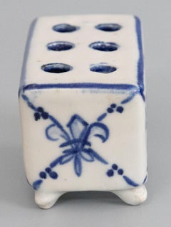 Antique French Faience Flower Brick