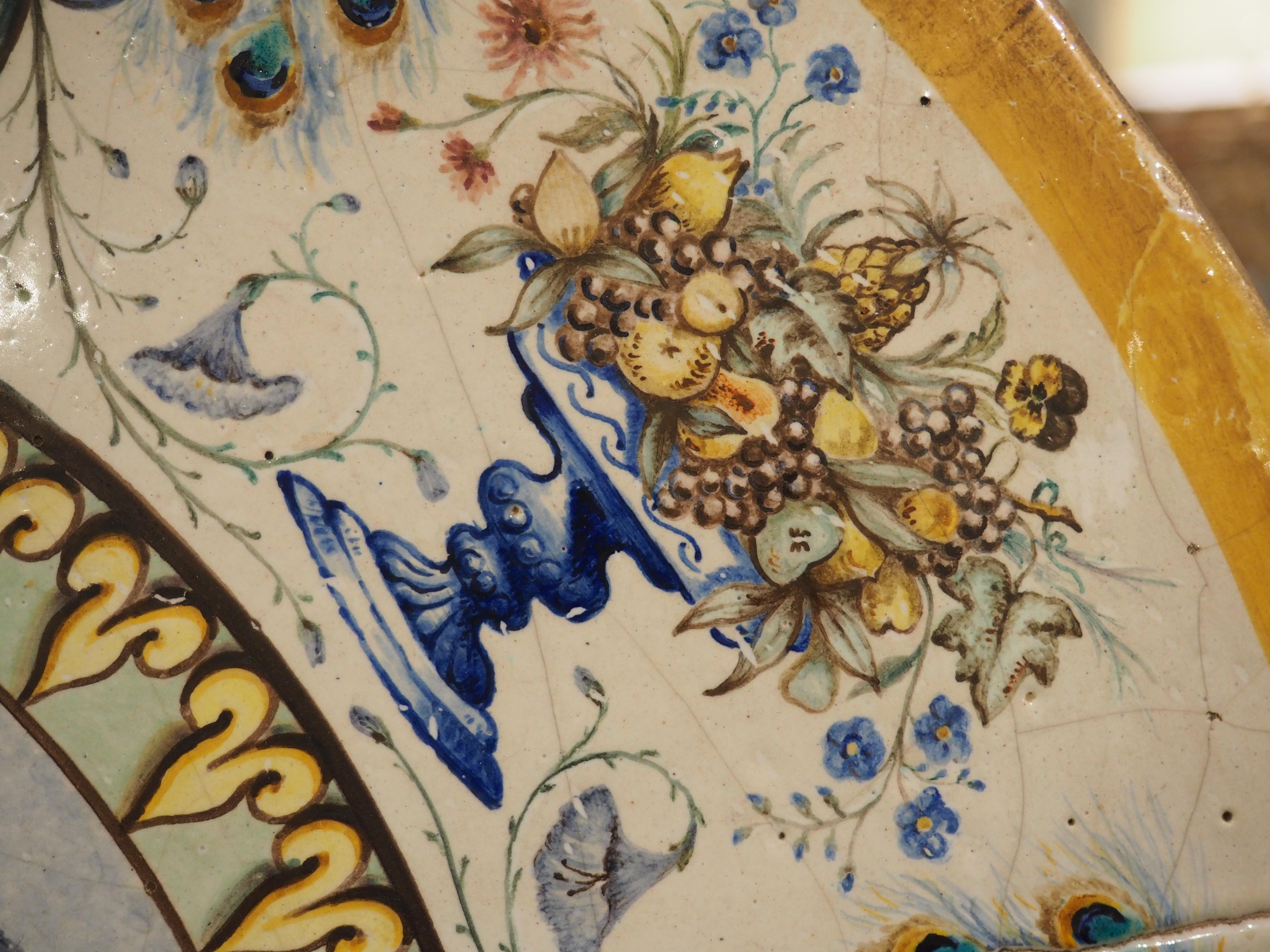 Antique French Faience Platter by La Manufacture de Madame Veuve Dumas, 19th C. en vente 7