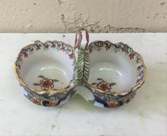 Antique French Faience Saltcellar Desvres, circa 1900