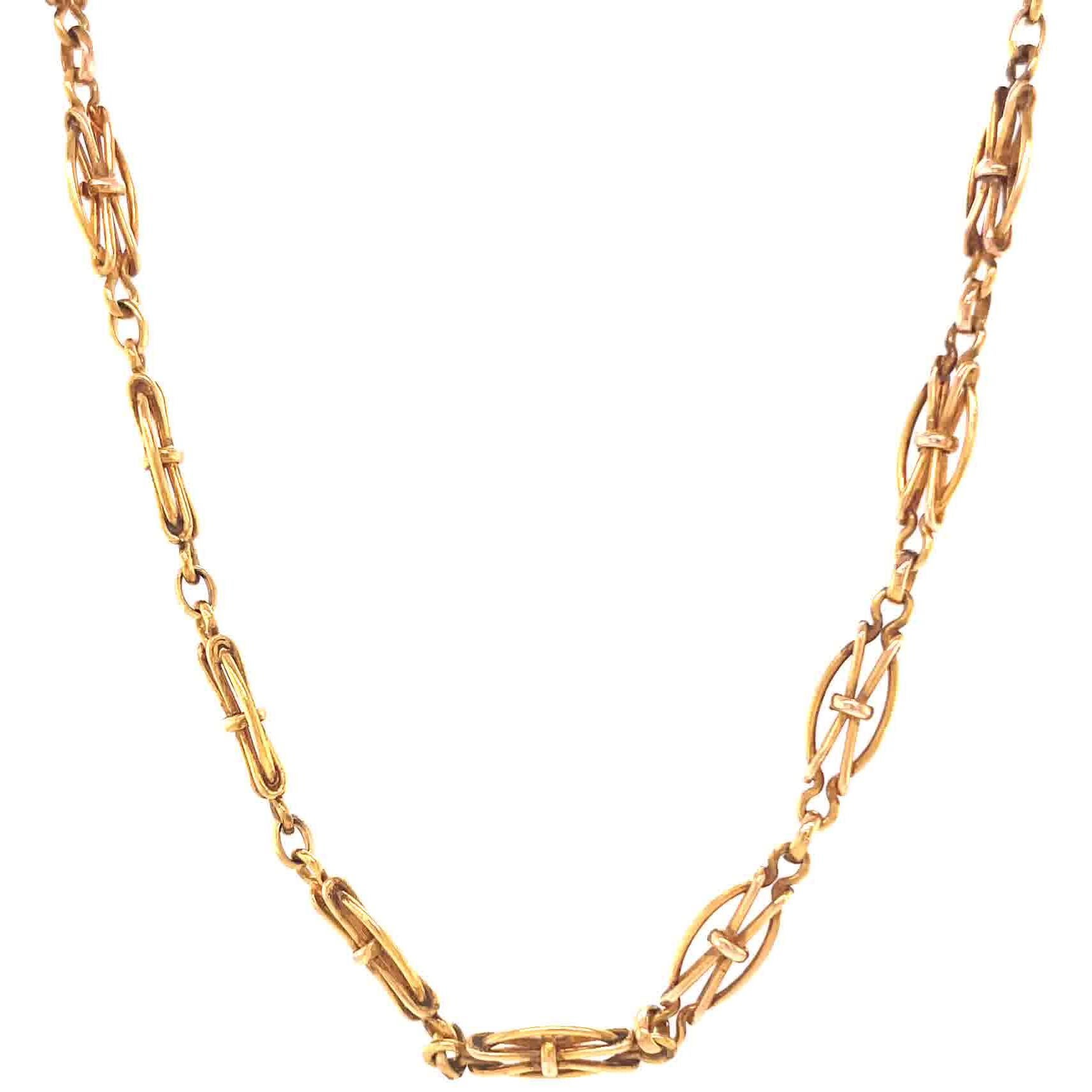antique link necklaces
