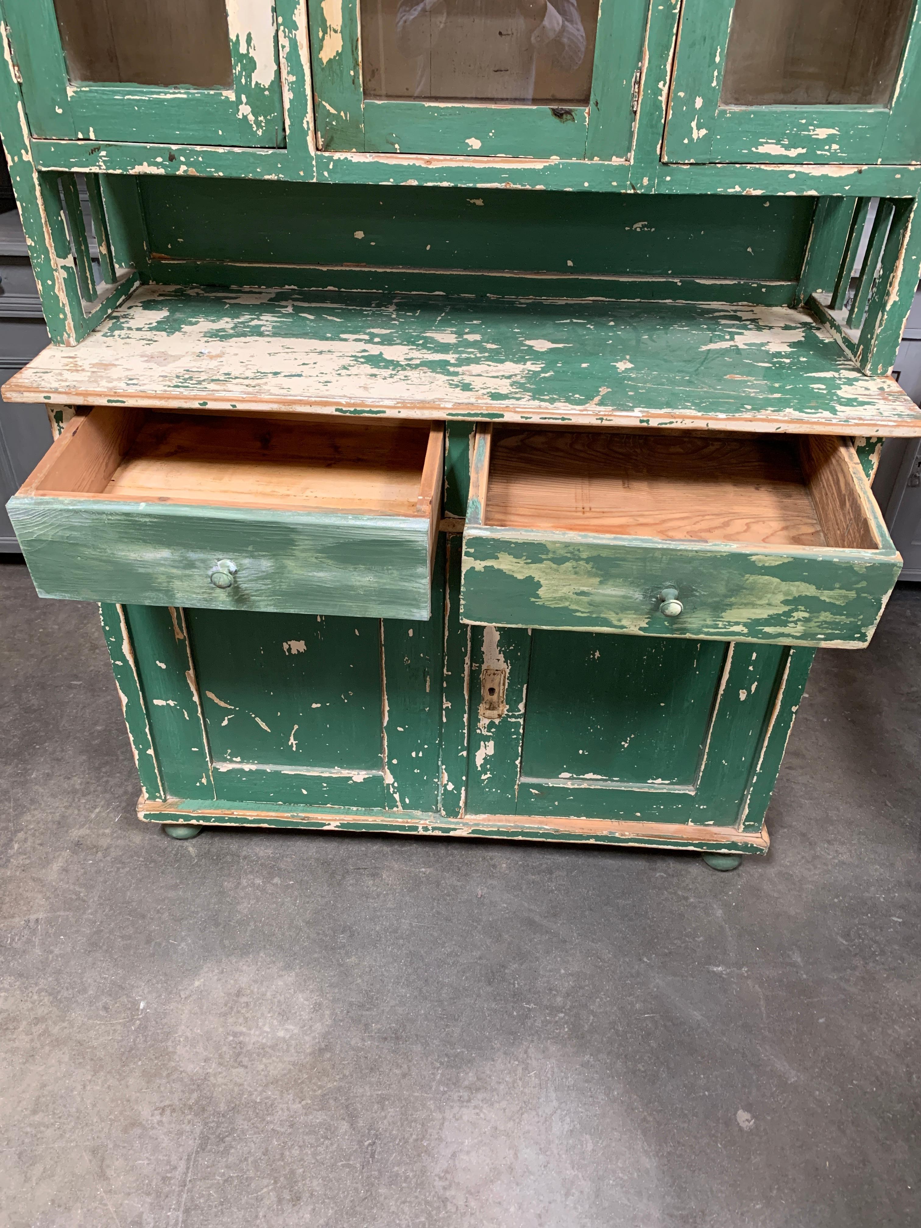 antique hutch cabinet
