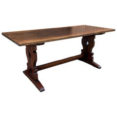 Antique French Farm Table Dining Breakfast Table Desk Farmhouse Oak 19th C